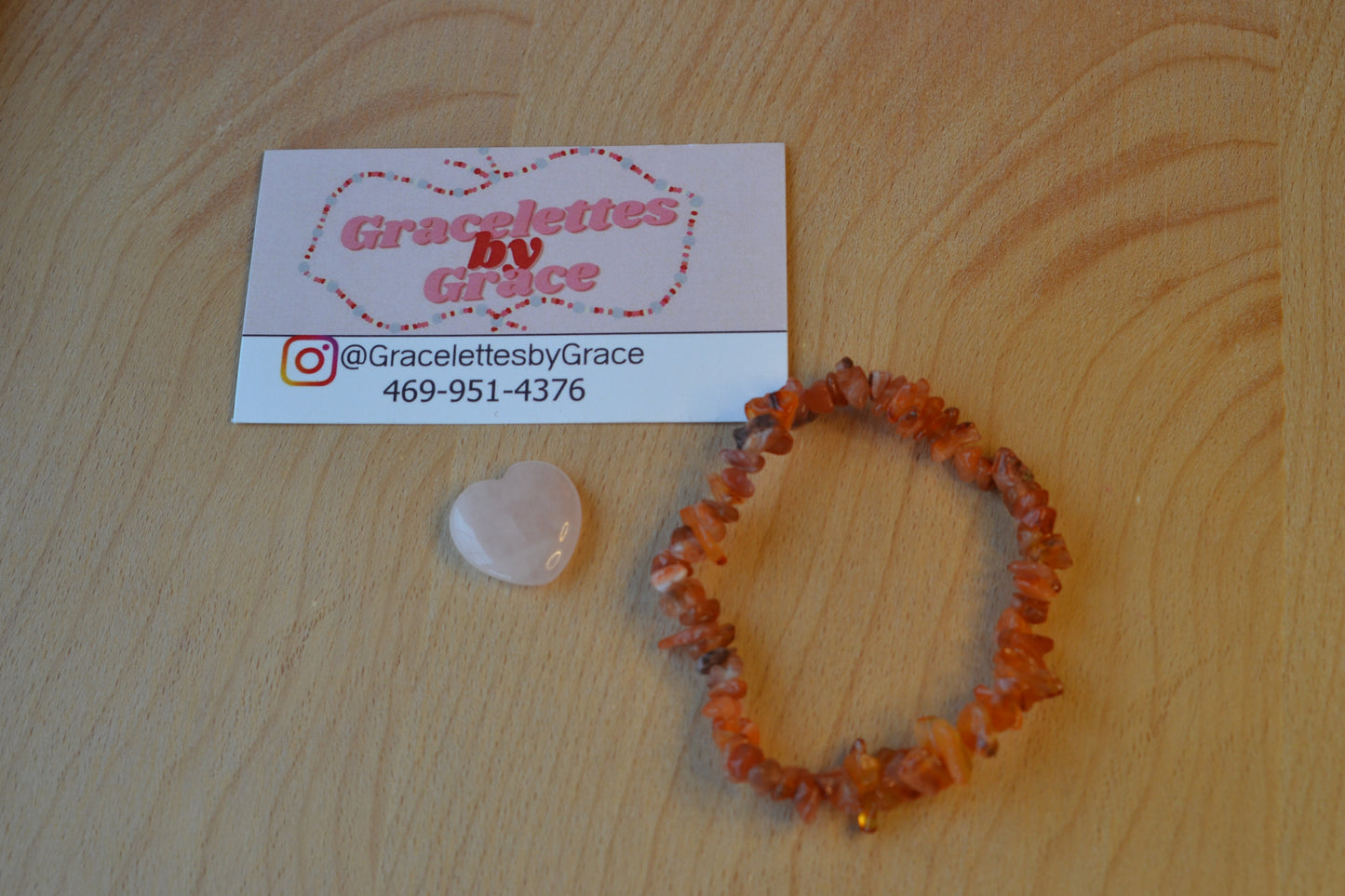 Fire Agate & Jasper Chip Bead Bracelet – Grounding & Protective Energy