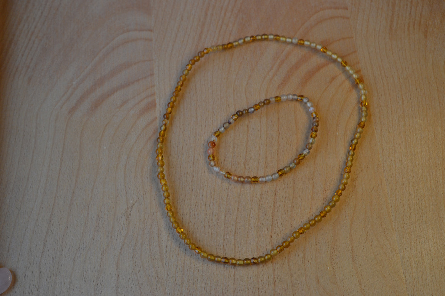 Amber & Agate Choker + Bracelet Set – Gentle Grounding, Warmth & Protection