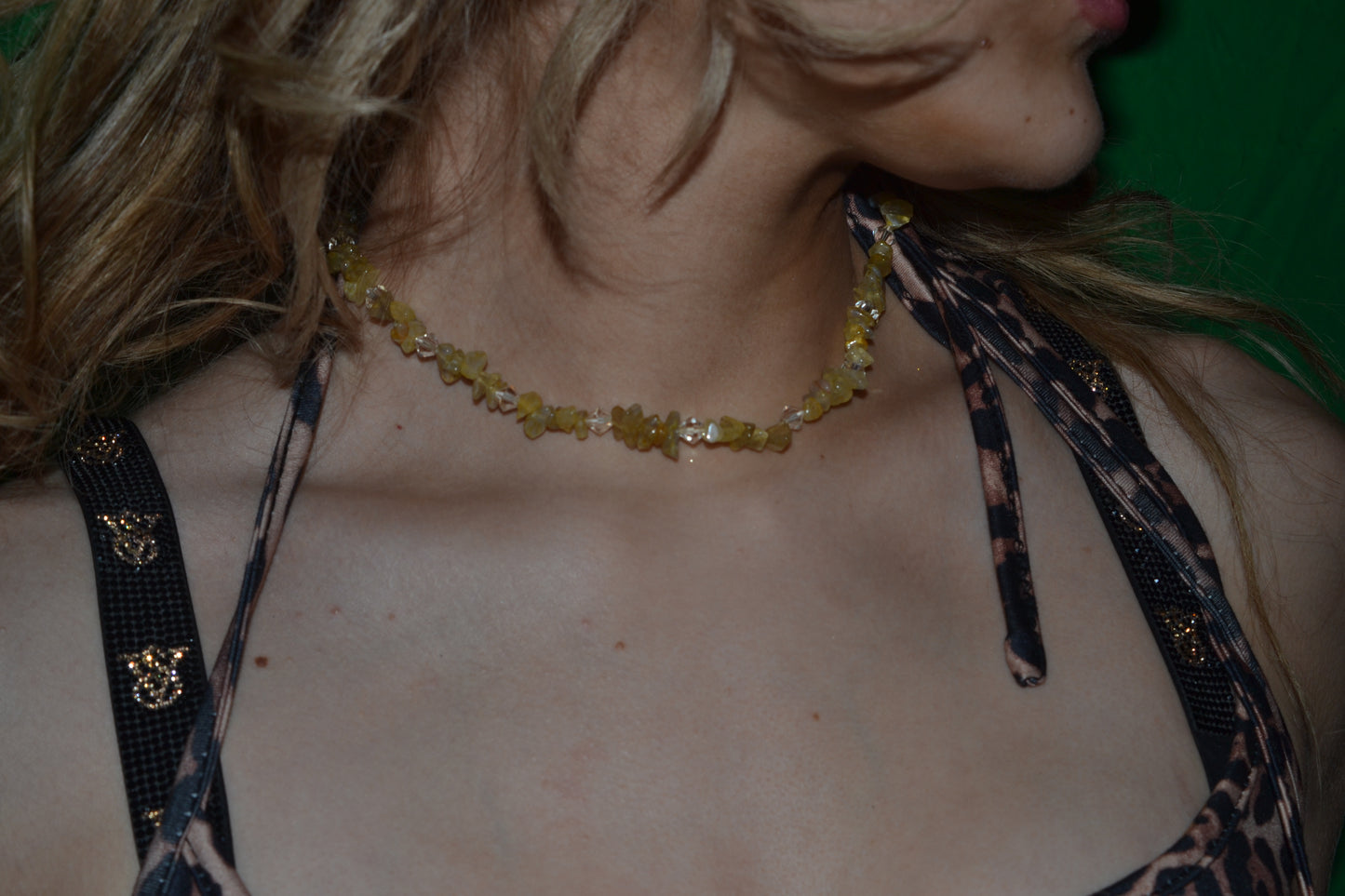 Yellow Agate & Crystal Choker – Radiance, Joy & Solar Power (14")