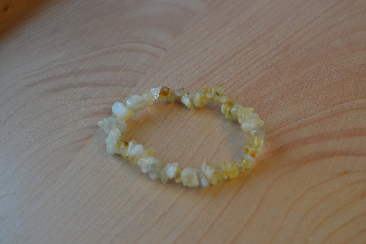 Citrine Chip Bead Bracelet – Joy, Abundance & Solar Confidence
