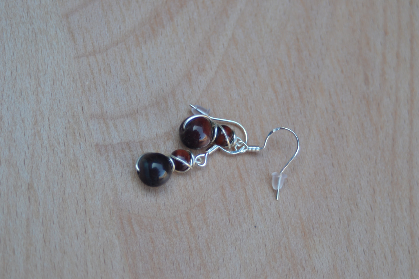 Red Tiger's Eye Dangles