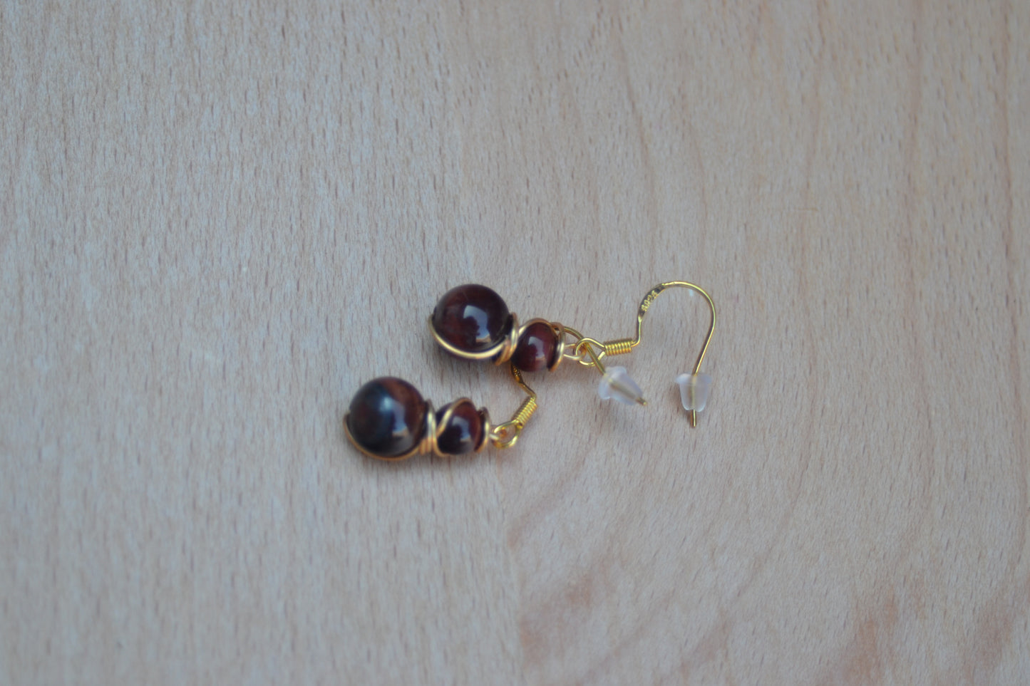 Red Tiger's Eye Dangles