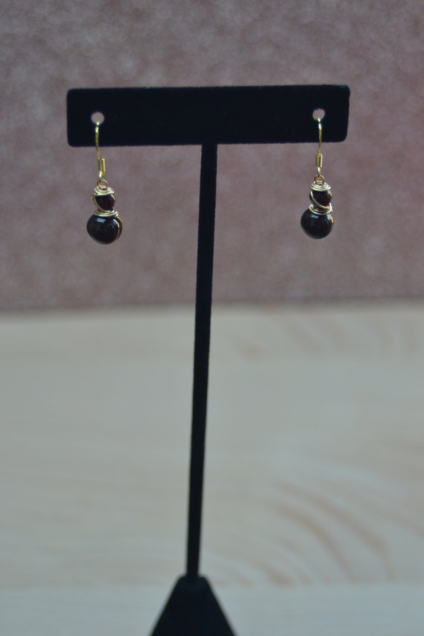 Red Tiger's Eye Dangles