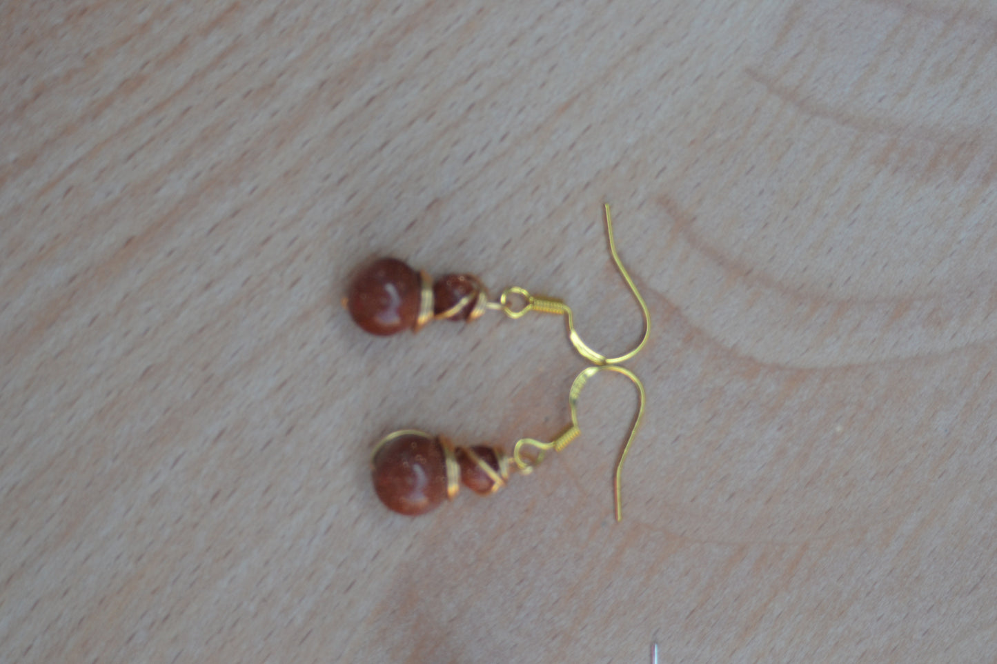 Goldstone Earrings