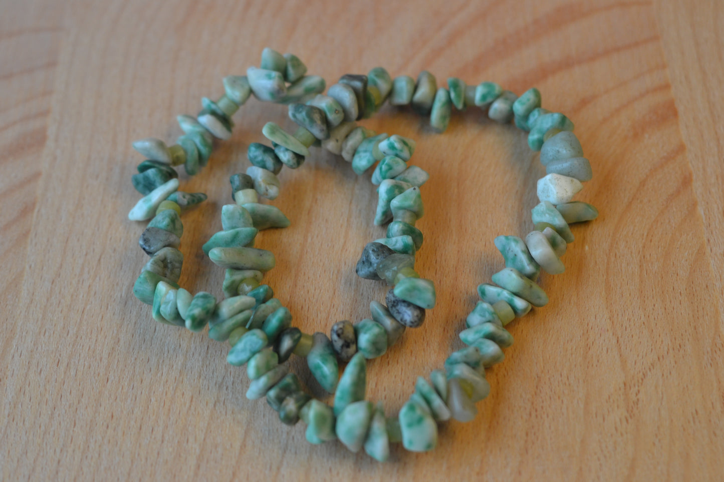 Spotted Green Jasper & Jade Choker – Masculine Grounding & Warrior Energy (16")