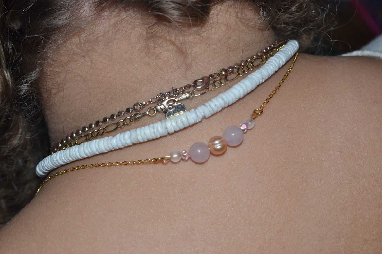 Rose Quartz & Pearl Glasses Chain – 14k Gold Plated, For Love, Beauty & Divine Vision