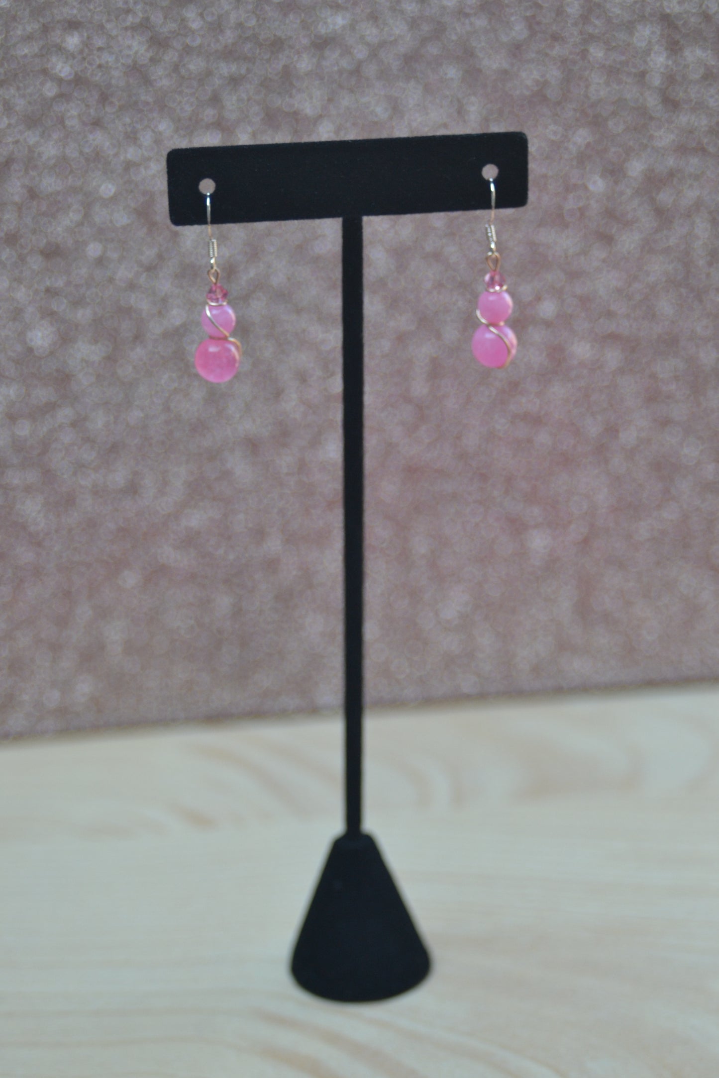 Joyful Pink Dangles
