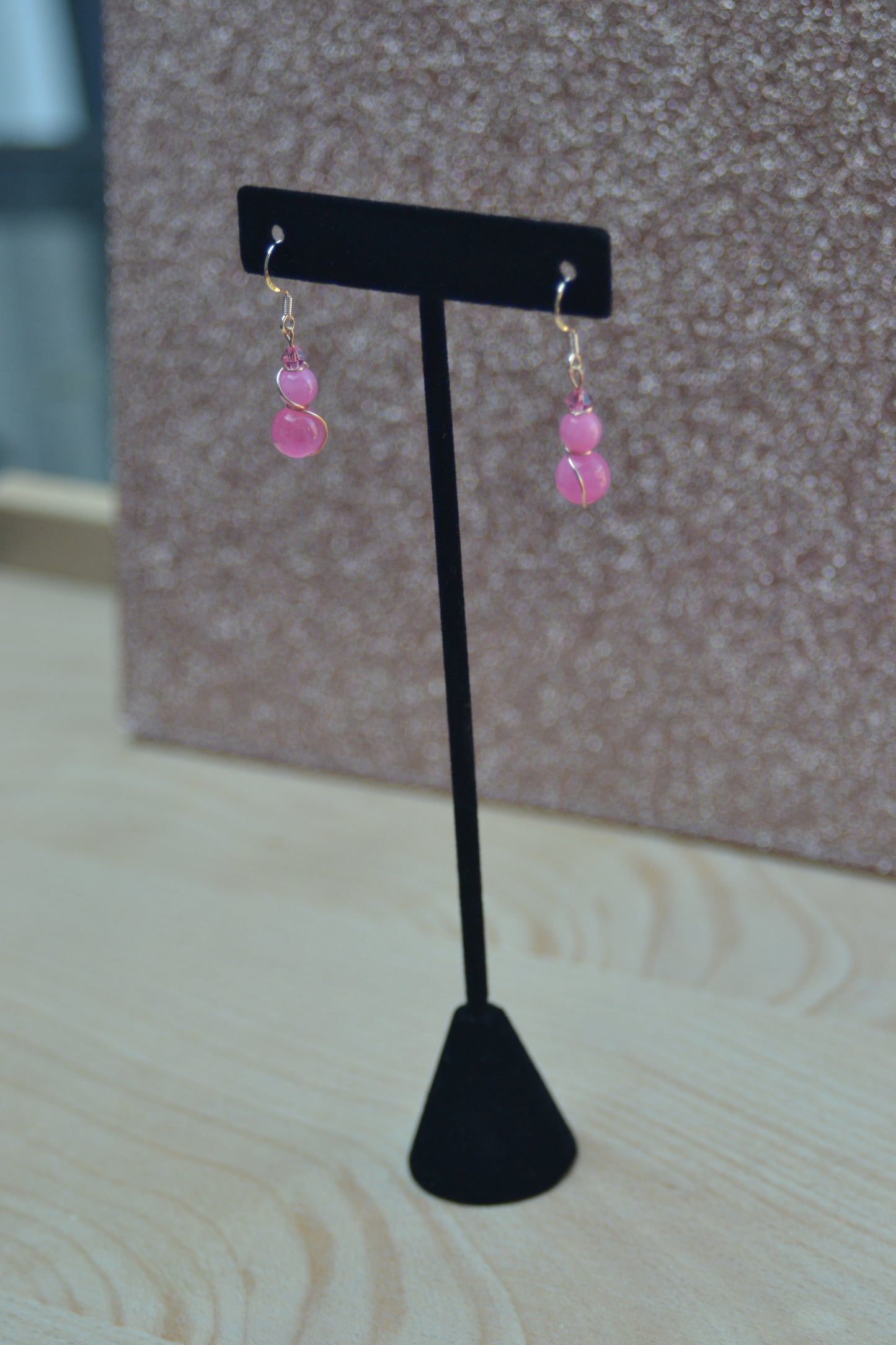 Joyful Pink Dangles