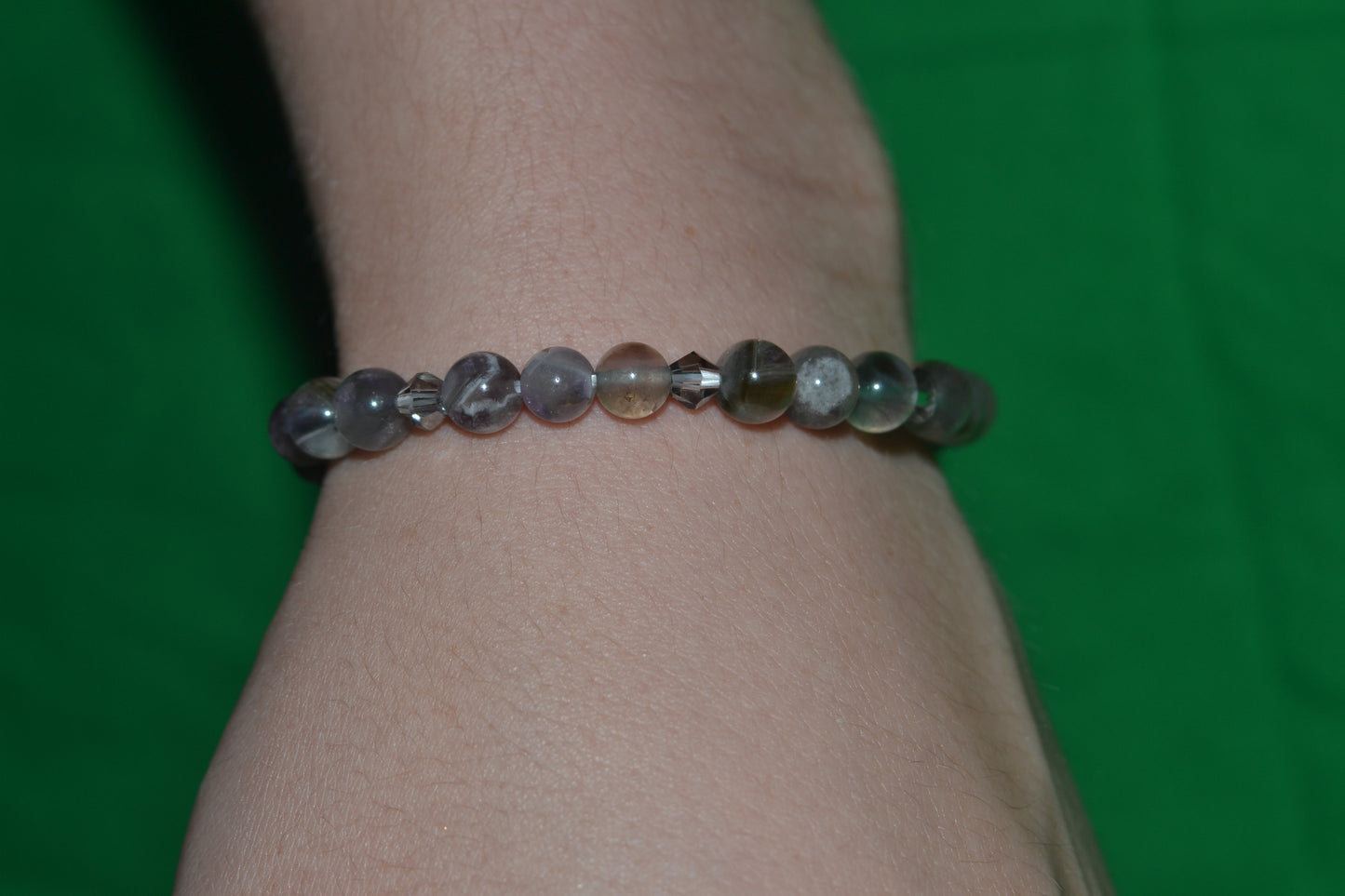 🌓 Amethyst Duality Bracelet – “Shadow & Shine”