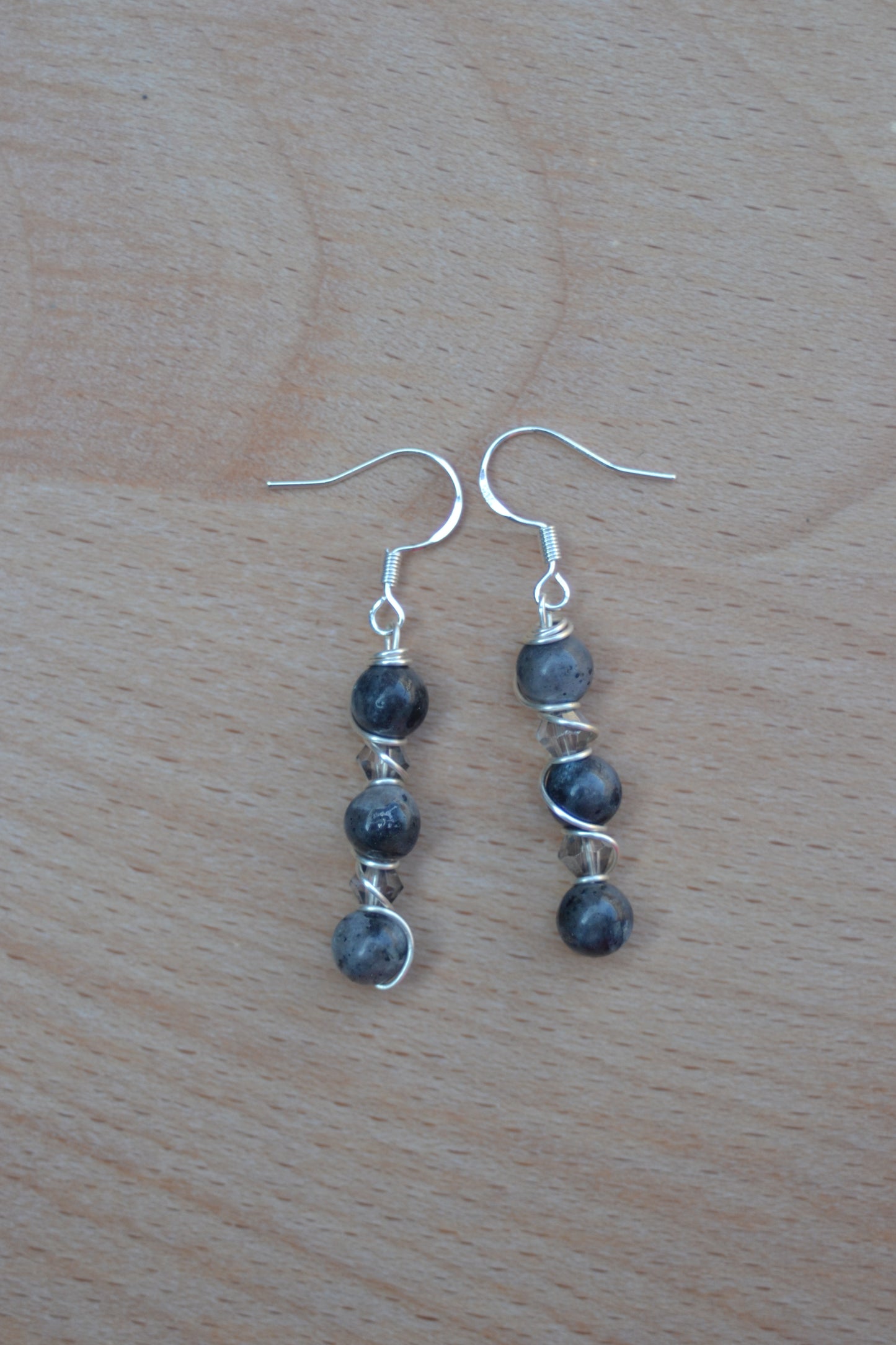 Mystic Grey Labradorite Earrings
