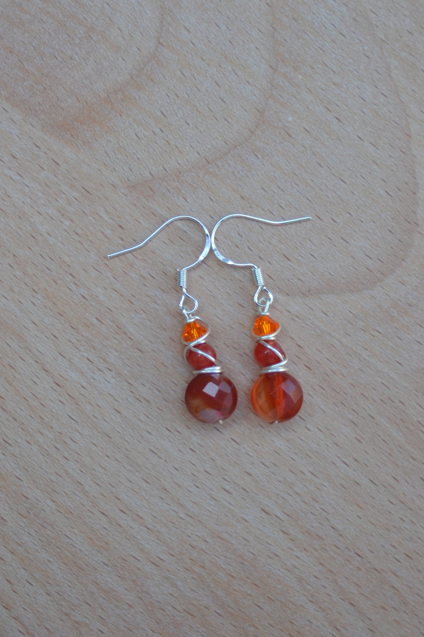 Sunset Carnelian Dangles