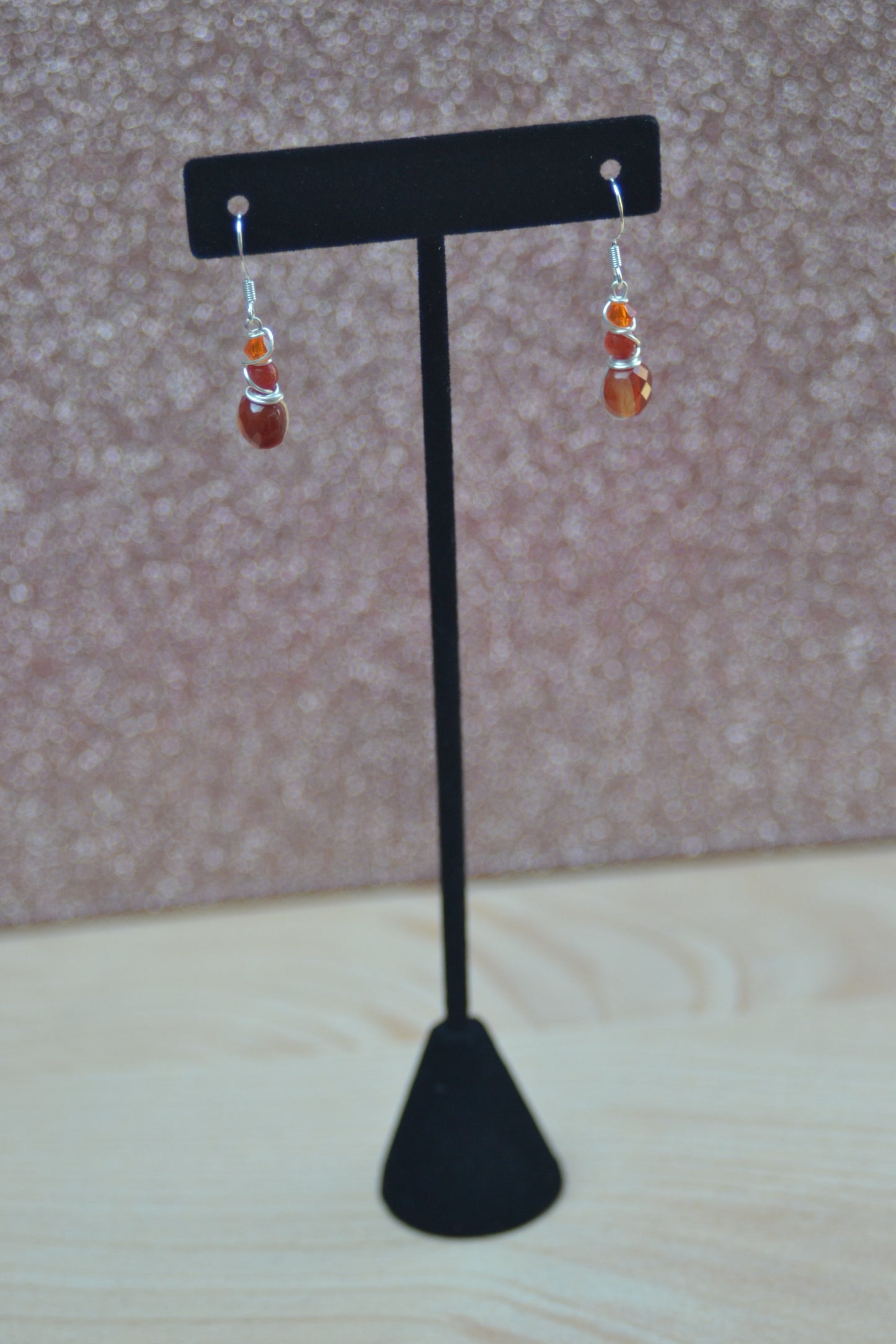 Sunset Carnelian Dangles
