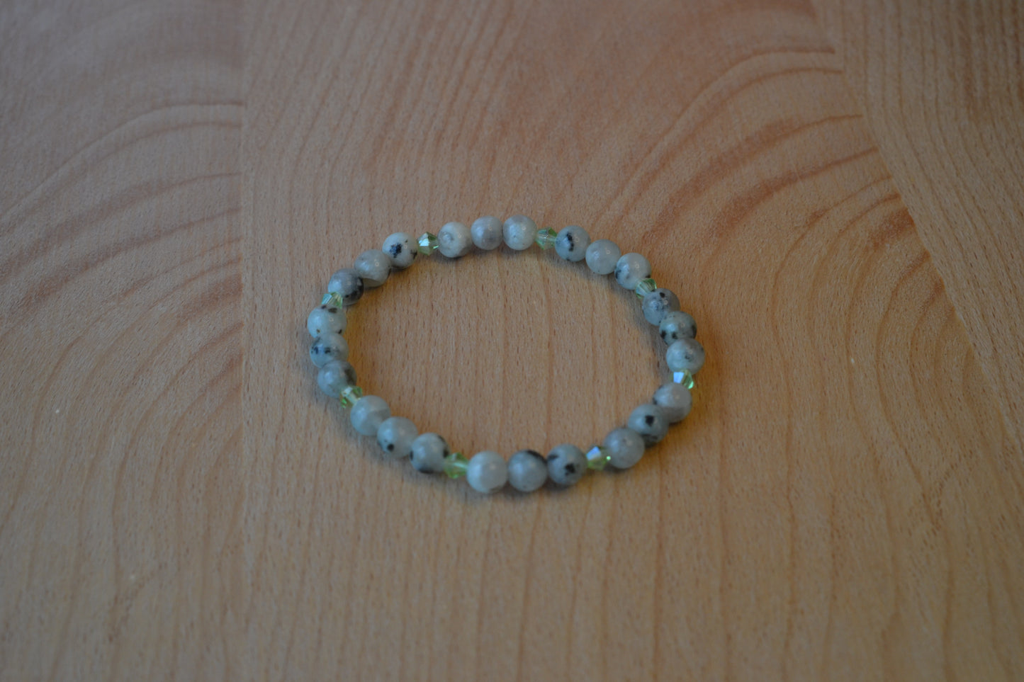 Green Sesame Jasper Bracelet – Subtle Earthy Elegance