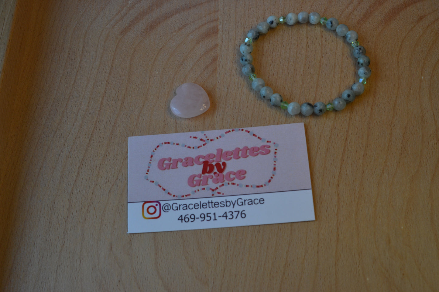 Green Sesame Jasper Bracelet – Subtle Earthy Elegance