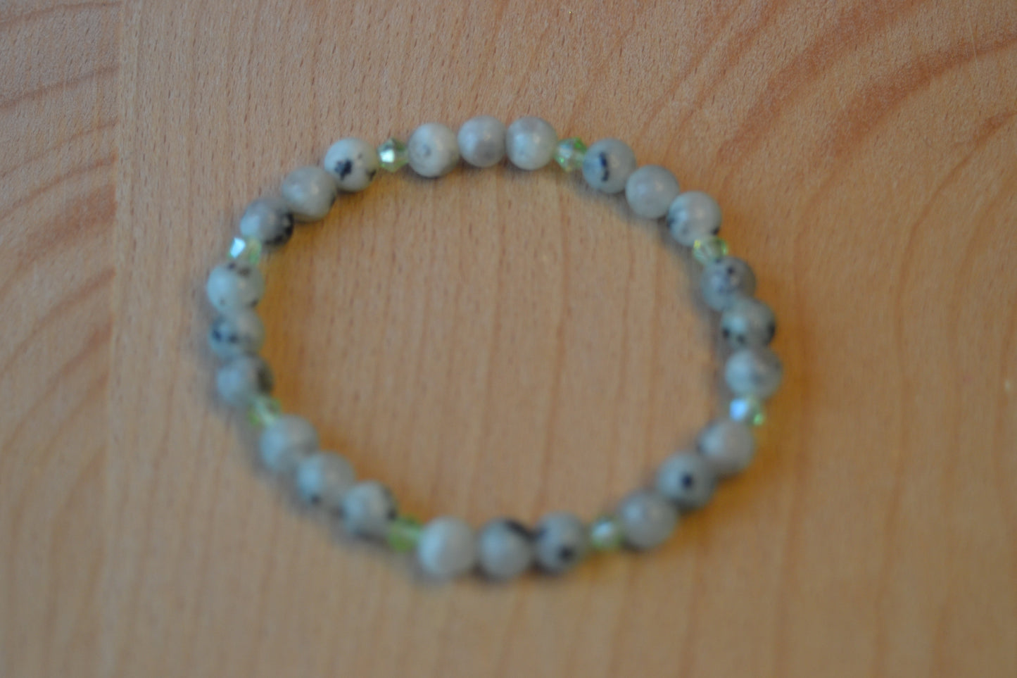 Green Sesame Jasper Bracelet – Subtle Earthy Elegance