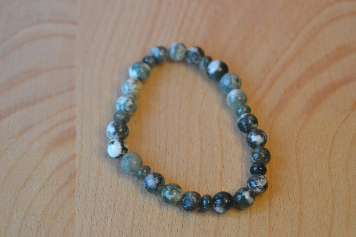 Moss Agate & Moss Jasper Bracelet – Growth, Healing & Grounding