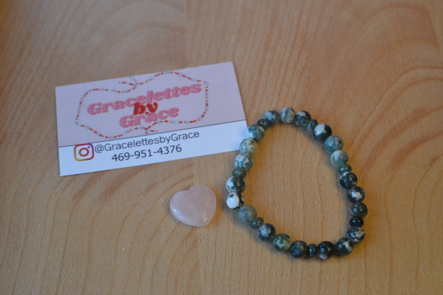Moss Agate & Moss Jasper Bracelet – Growth, Healing & Grounding