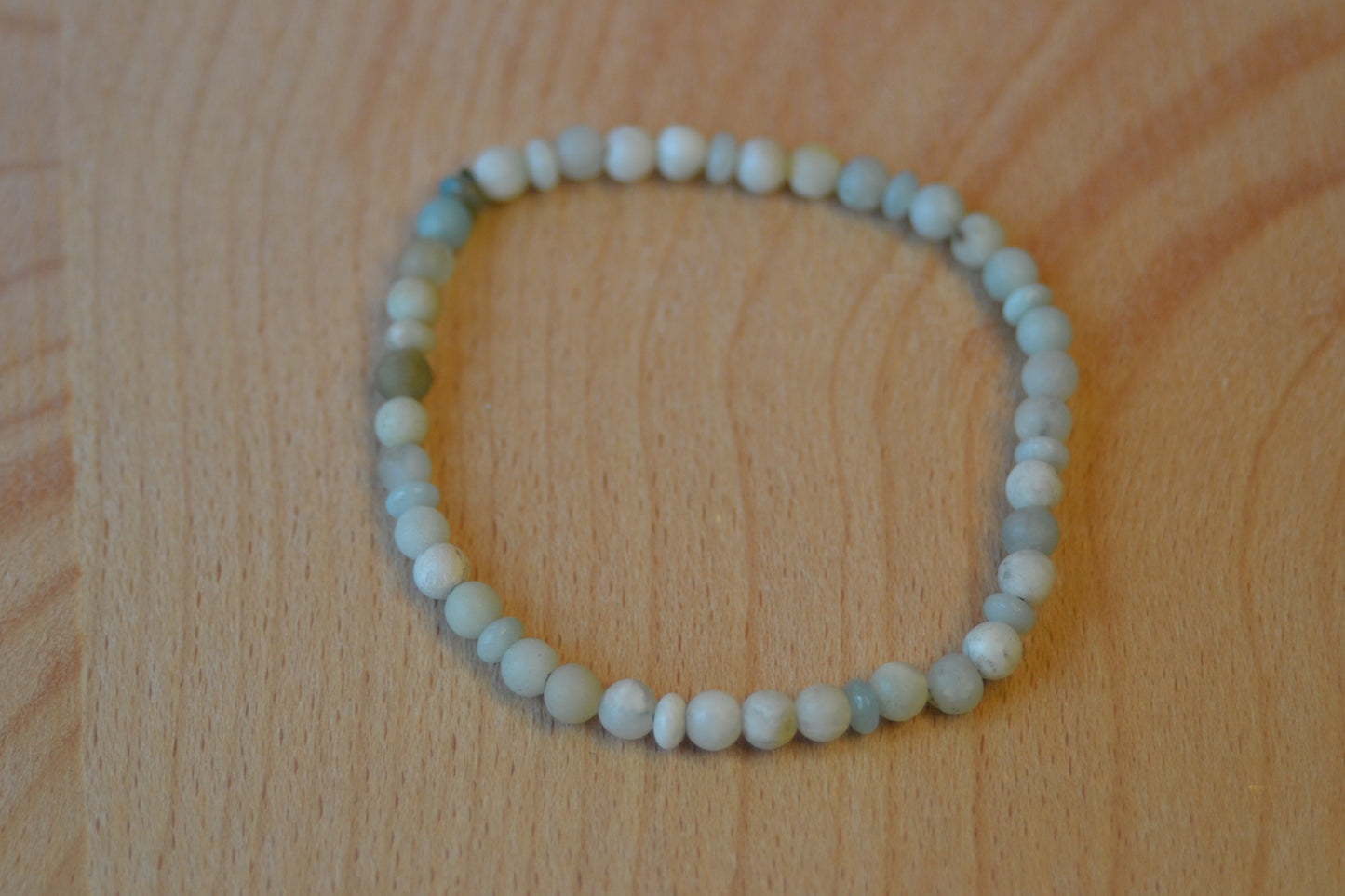 Delicate Raw Unpolished Amazonite Bracelet – Calm & Courage