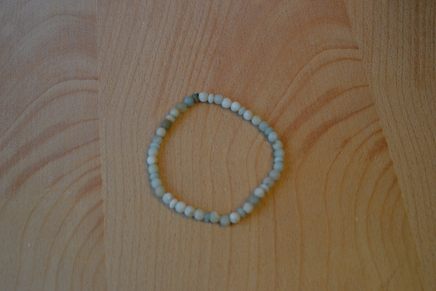 Delicate Raw Unpolished Amazonite Bracelet – Calm & Courage