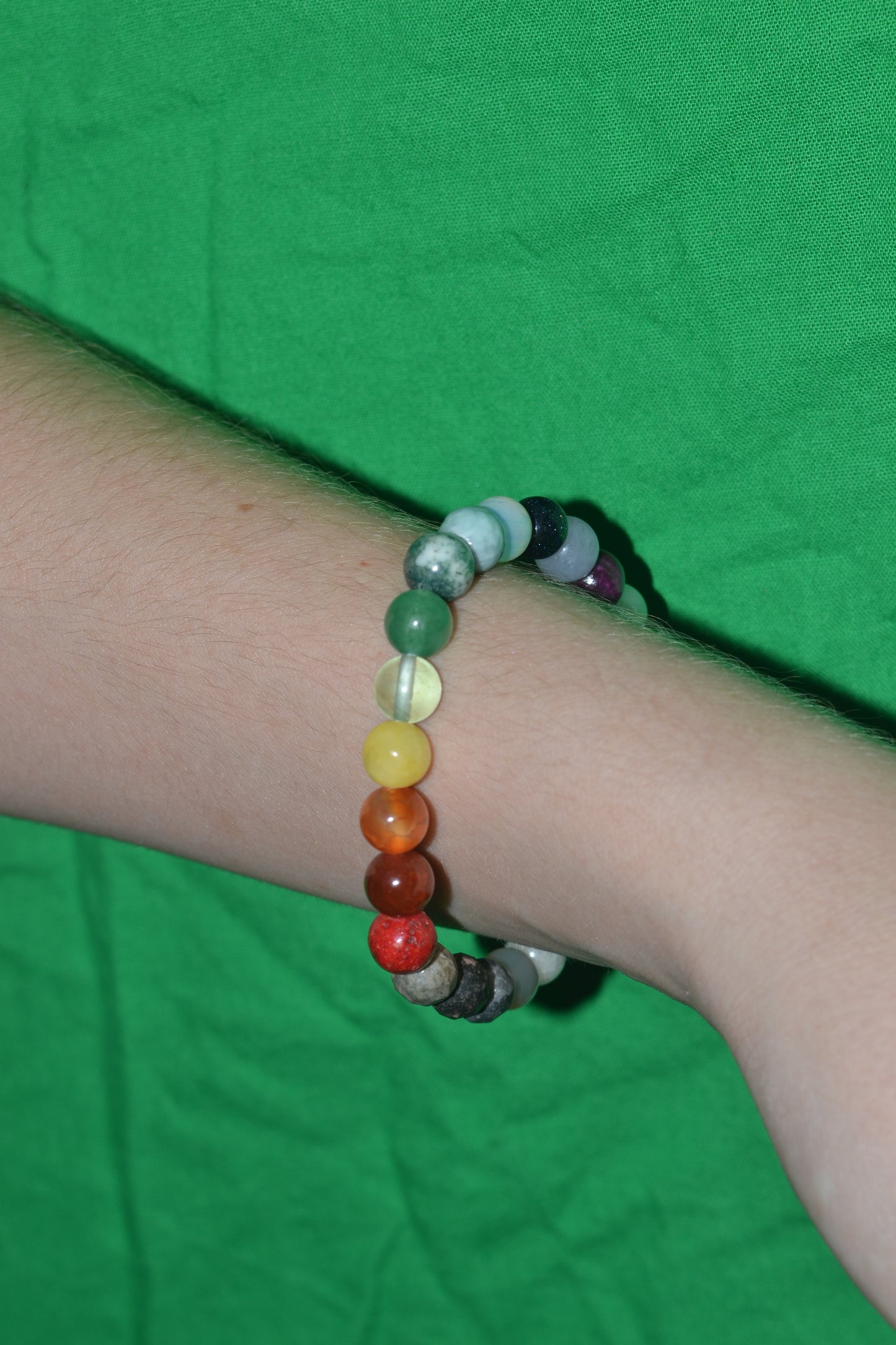 Rainbow Energy Alignment Bracelet – Grounding, Clarity & Emotional Harmony (6mm)