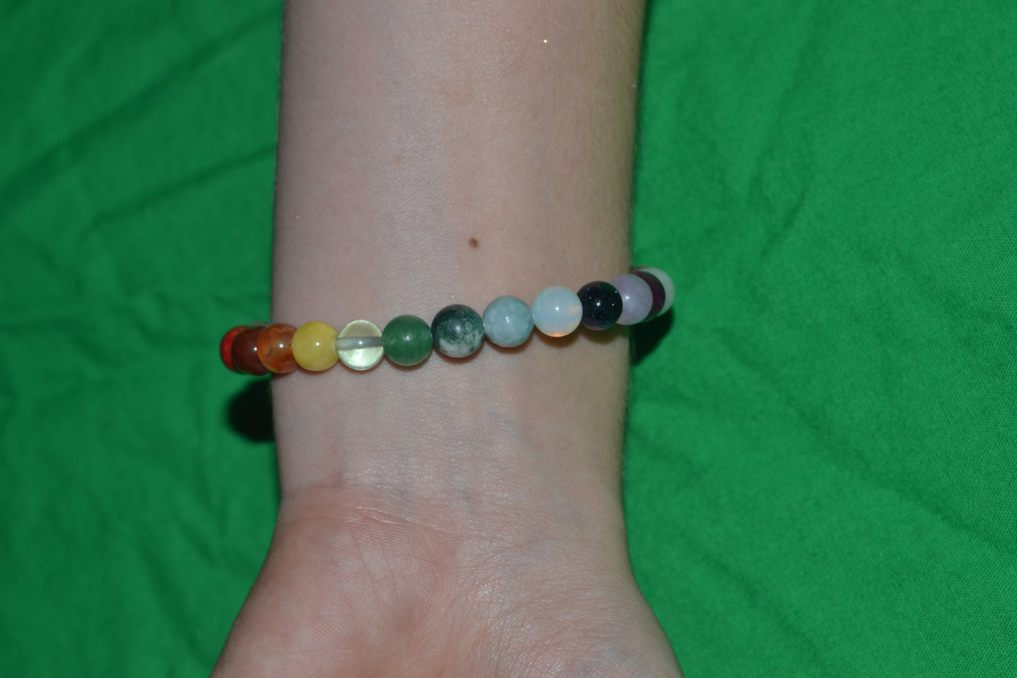 Rainbow Energy Alignment Bracelet – Grounding, Clarity & Emotional Harmony (6mm)