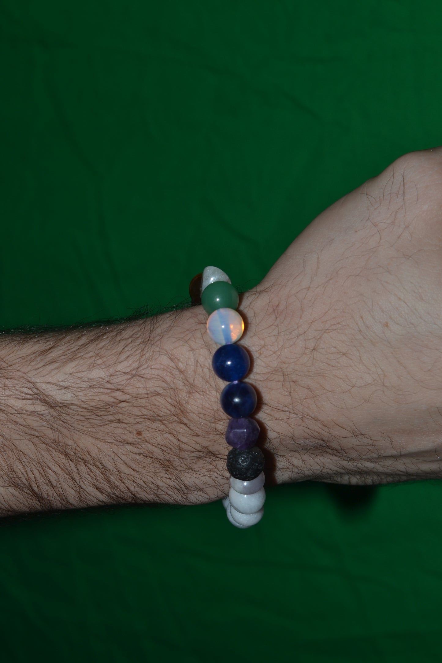 White Quartz & Rainbow Energy Bracelet – Super 7 Anchors & Full-Spectrum Power (8mm)