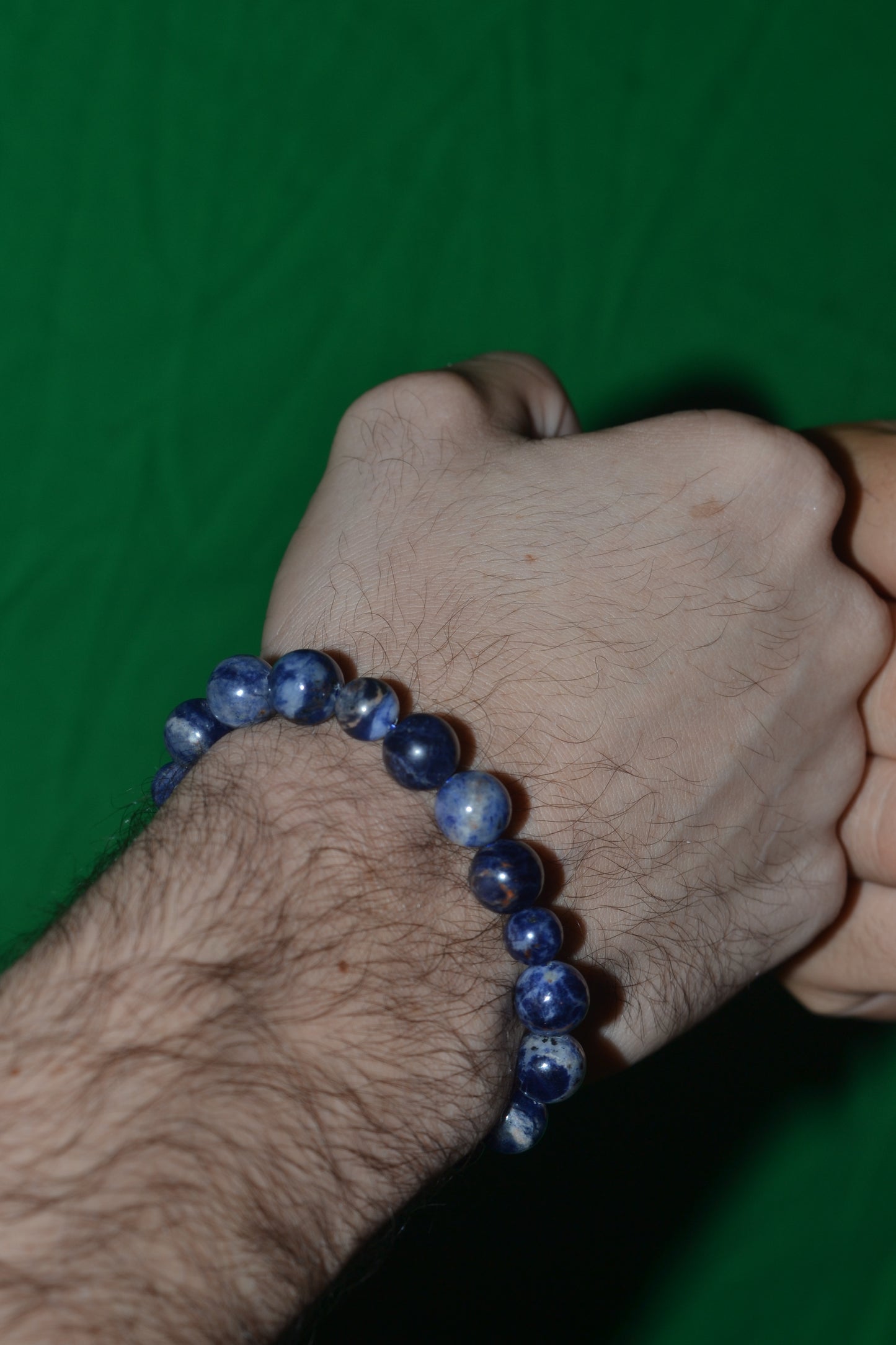Masculine Sodalite Bracelet – Clarity, Confidence & Calm (8mm + 6mm)