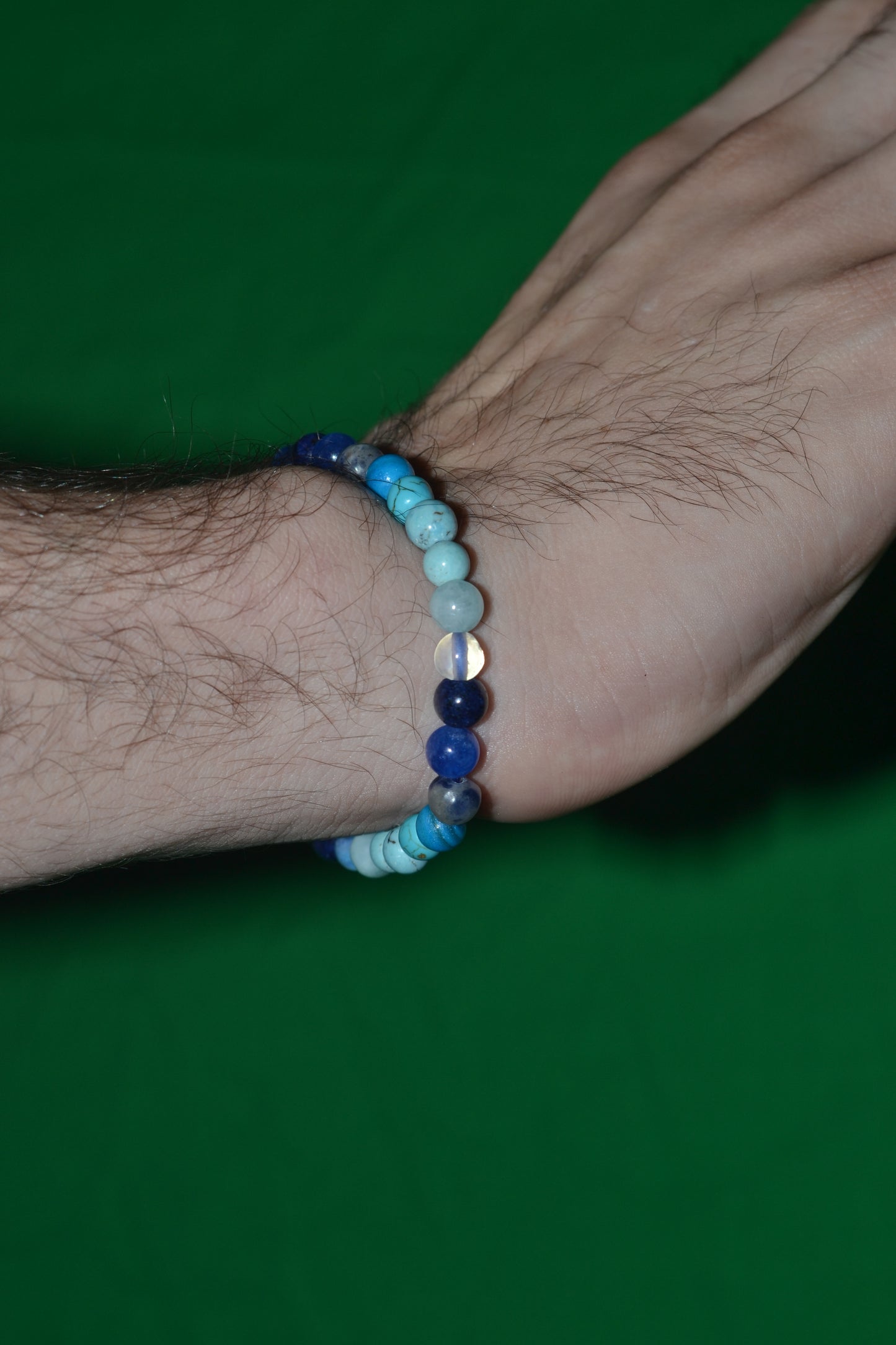 Ocean Mind Bracelet – 4mm Blues for Calm, Truth & Emotional Wisdom