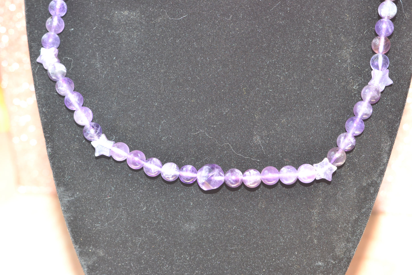💜 Celestial Calm – Amethyst Choker & Earring Set