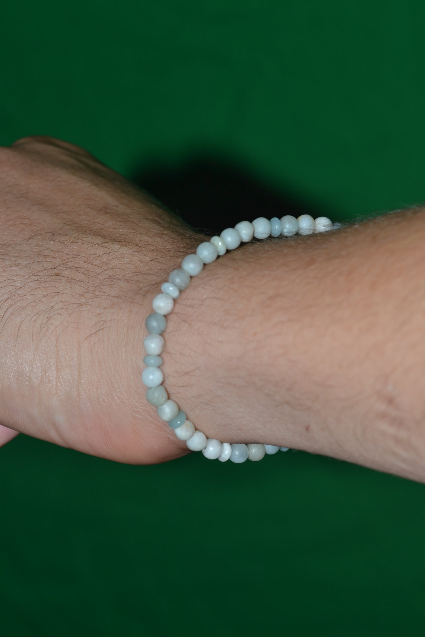 Delicate Raw Unpolished Amazonite Bracelet – Calm & Courage