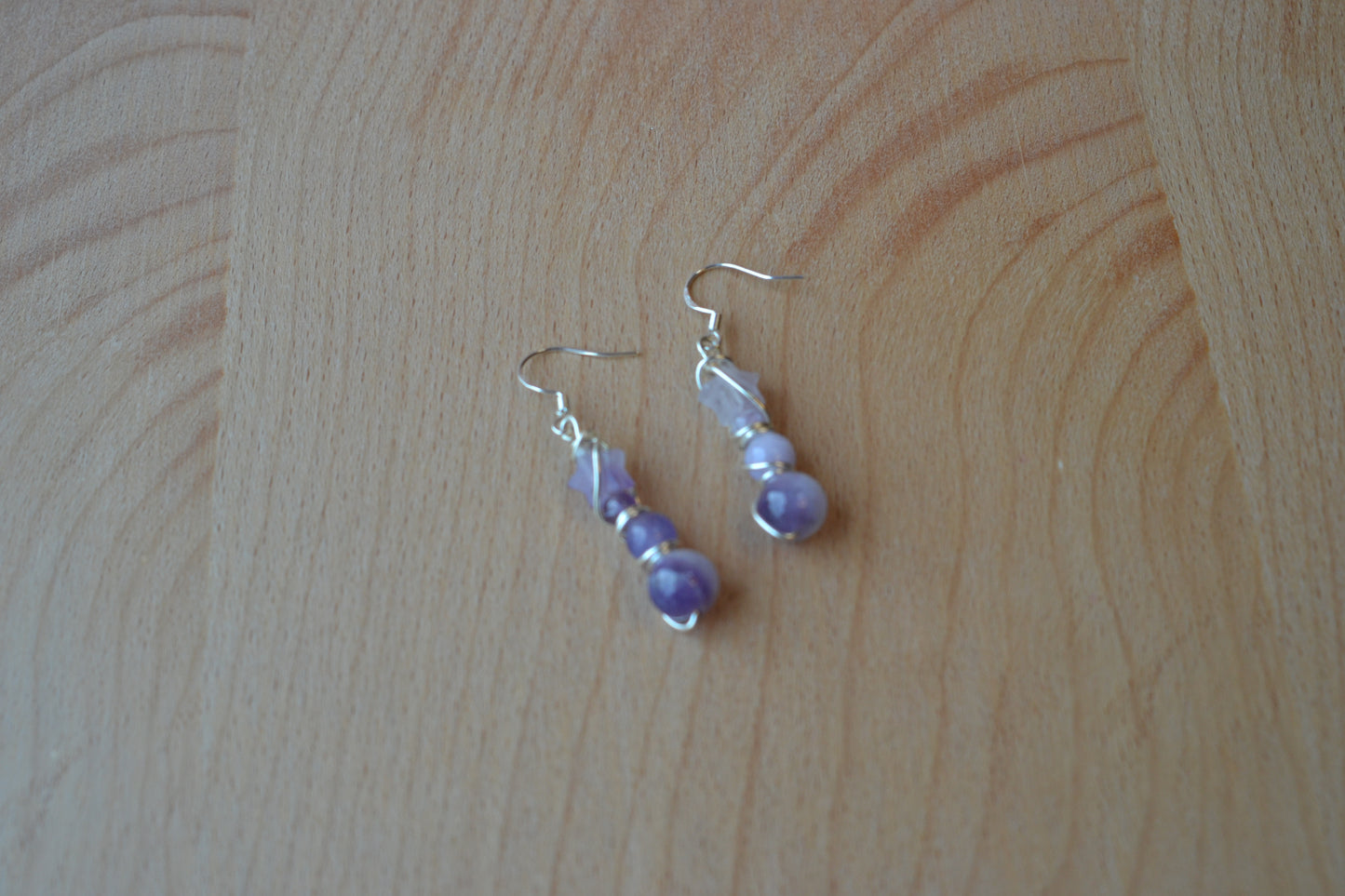 💜 Celestial Calm – Amethyst Choker & Earring Set