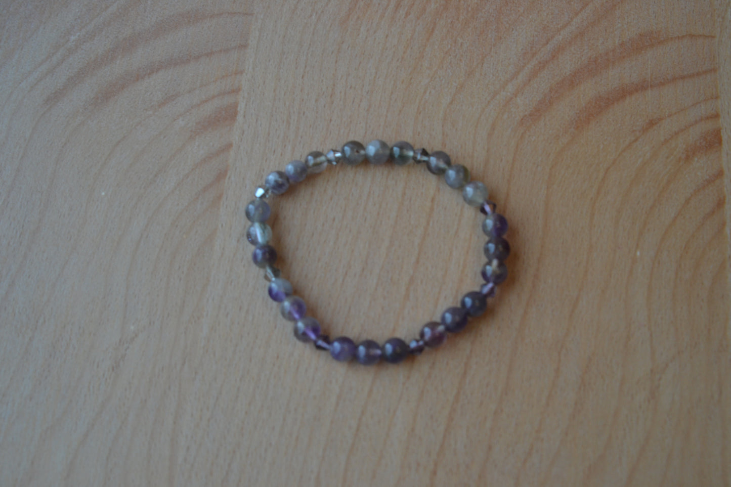 🌓 Amethyst Duality Bracelet – “Shadow & Shine”