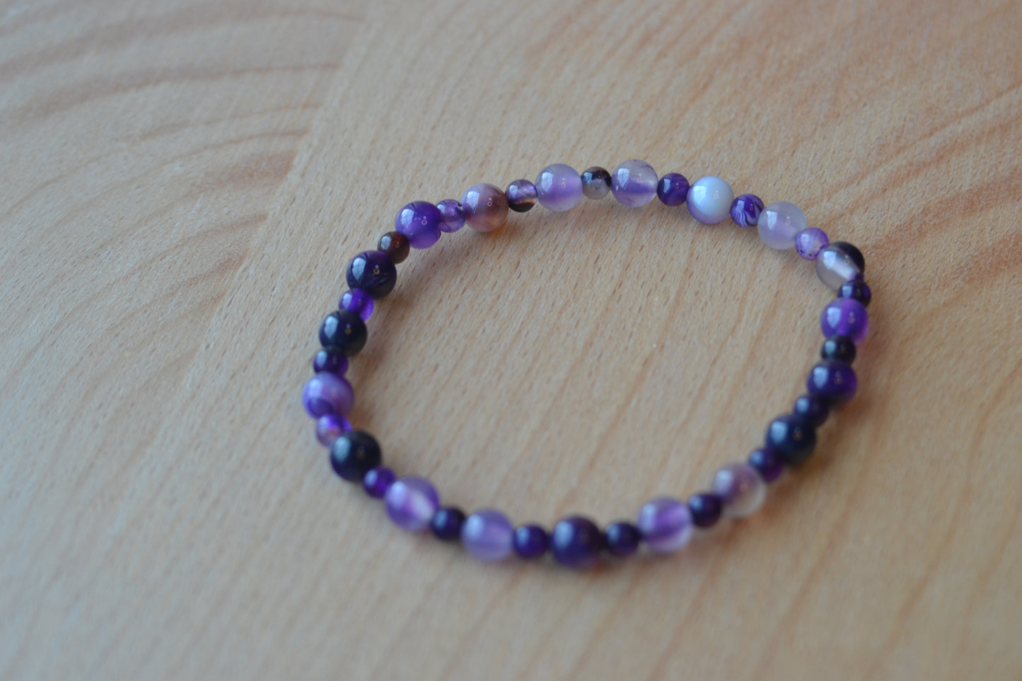 Purple Agate Bracelet – Calming Energy & Inner Stability