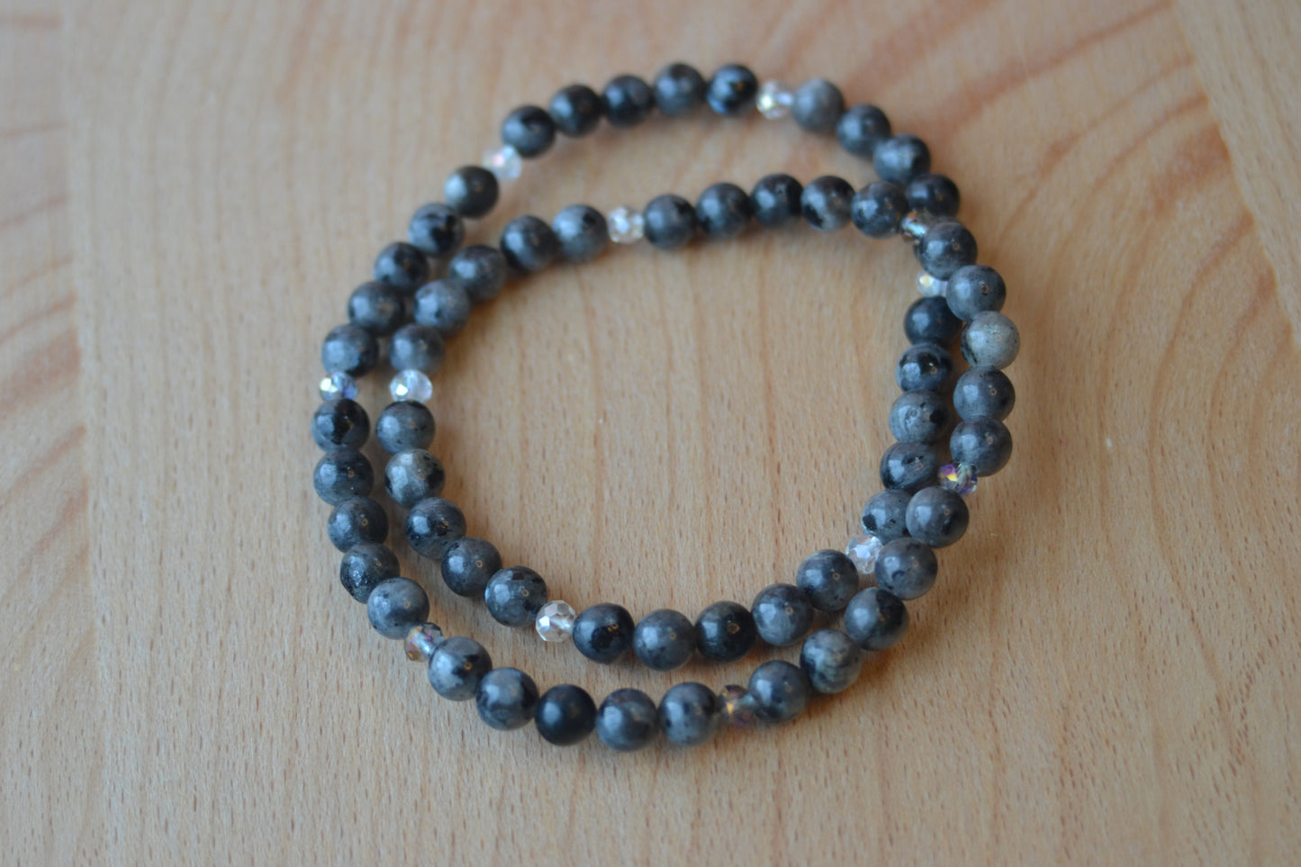 Labradorite & Crystal Light Choker – Intuition, Protection & Inner Spark (16”)