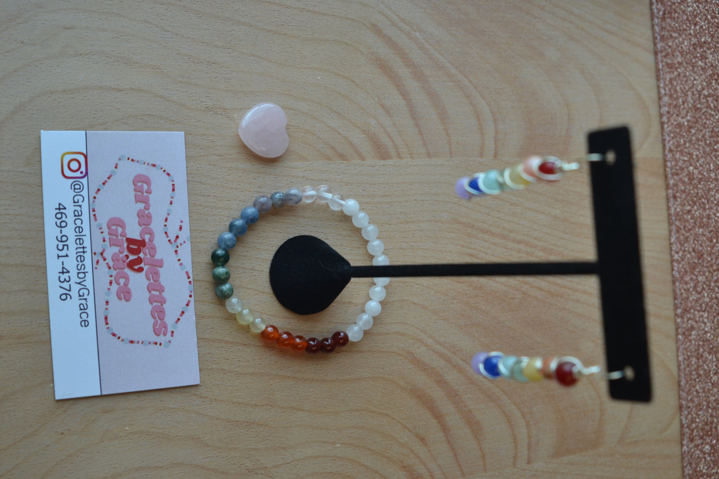 Radiant Rainbow Gemstone Set – Earrings & Bracelet for Balance, Light & Alignment
