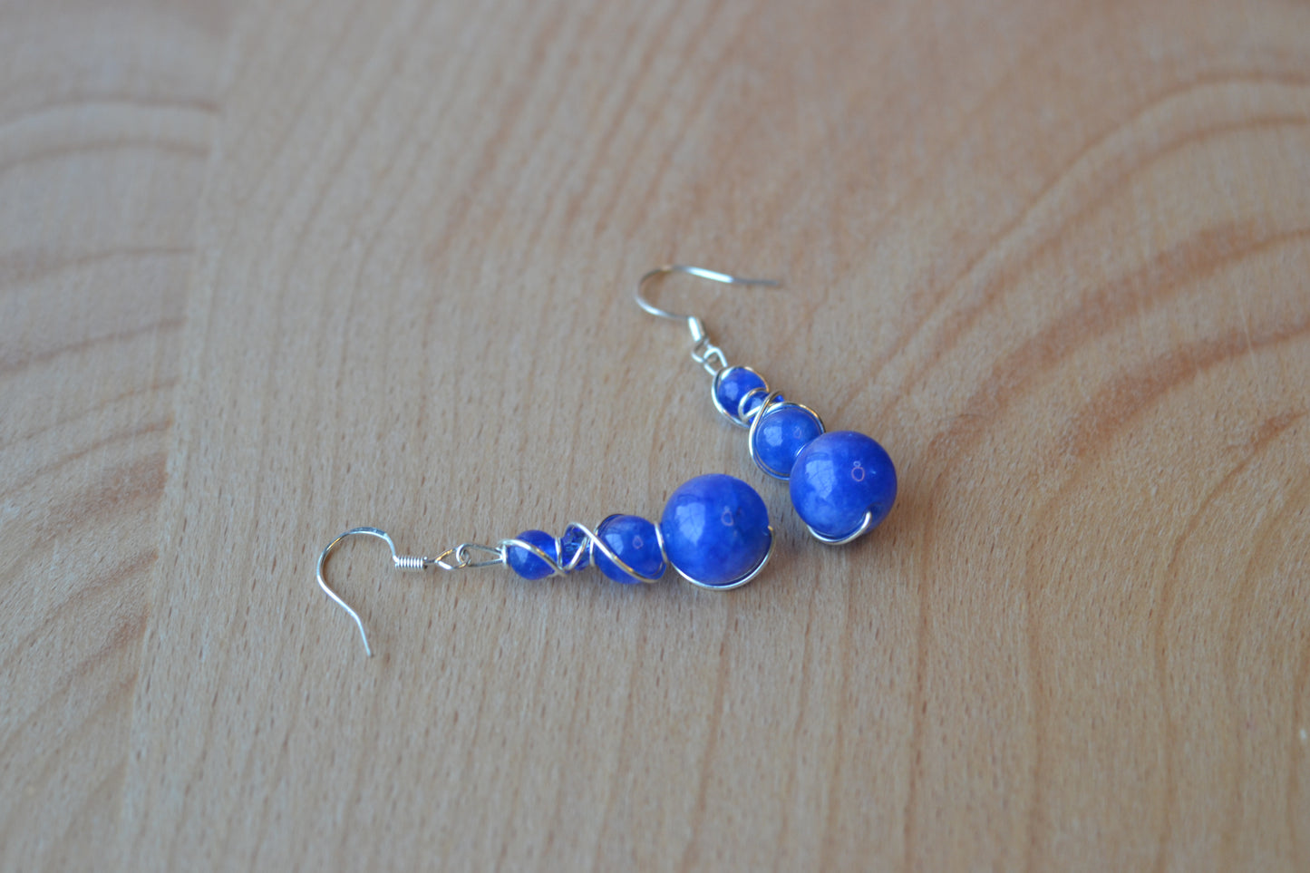 Druzy Blue Jasper Earring & Bracelet Set – Clarity, Calm & Sparkling Strength