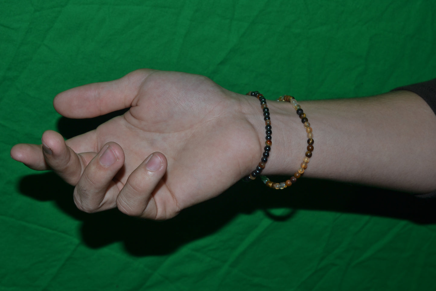 Hematite & Yellow Agate Bracelet – Grounded Joy & Mental Clarity (2mm)