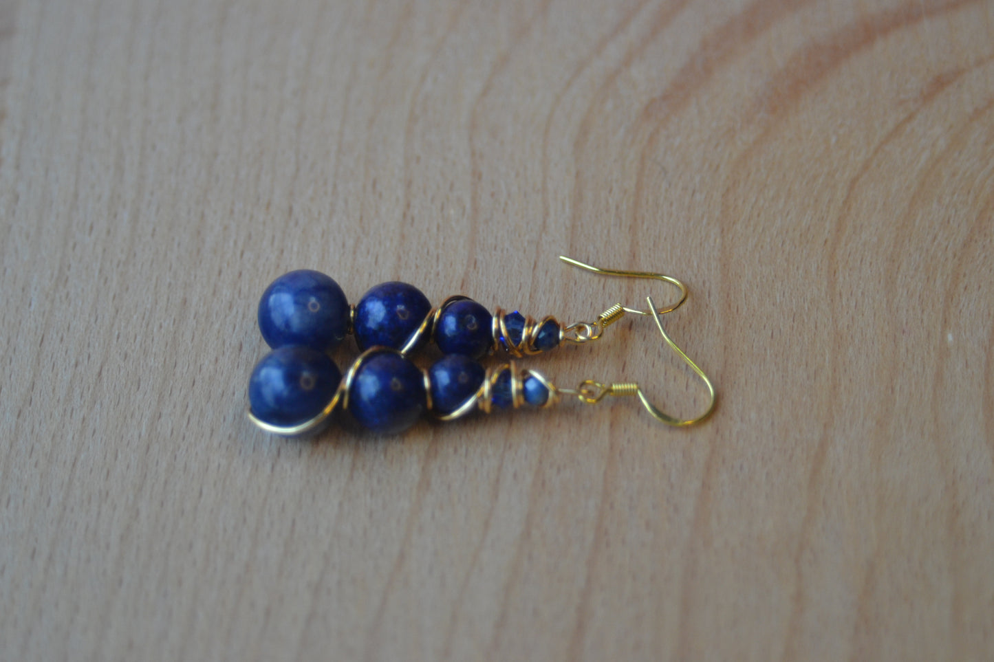 Lapis Lazuli Bracelet & Earring Set – Truth, Wisdom & Royal Radiance
