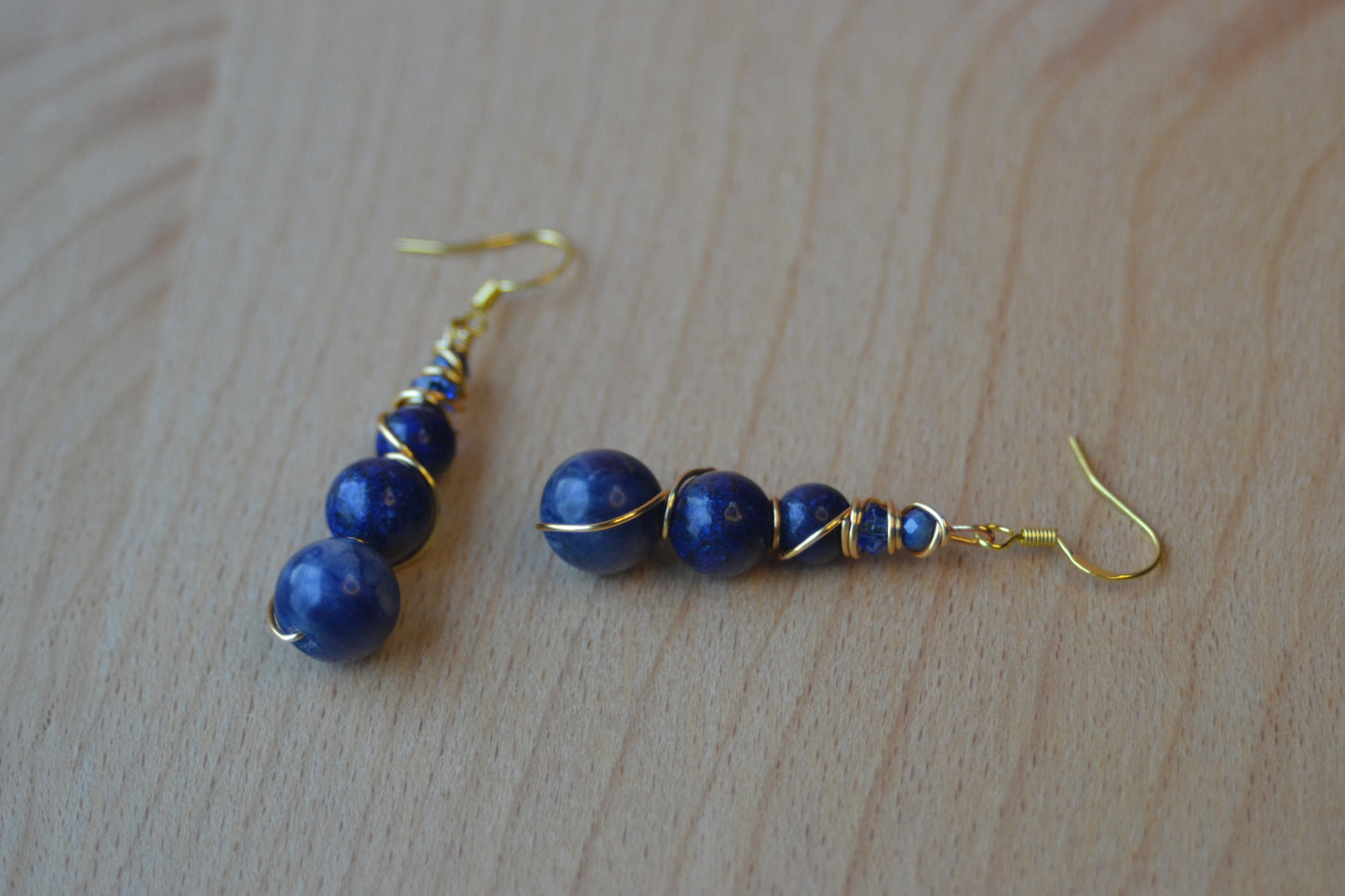 Lapis Lazuli Bracelet & Earring Set – Truth, Wisdom & Royal Radiance