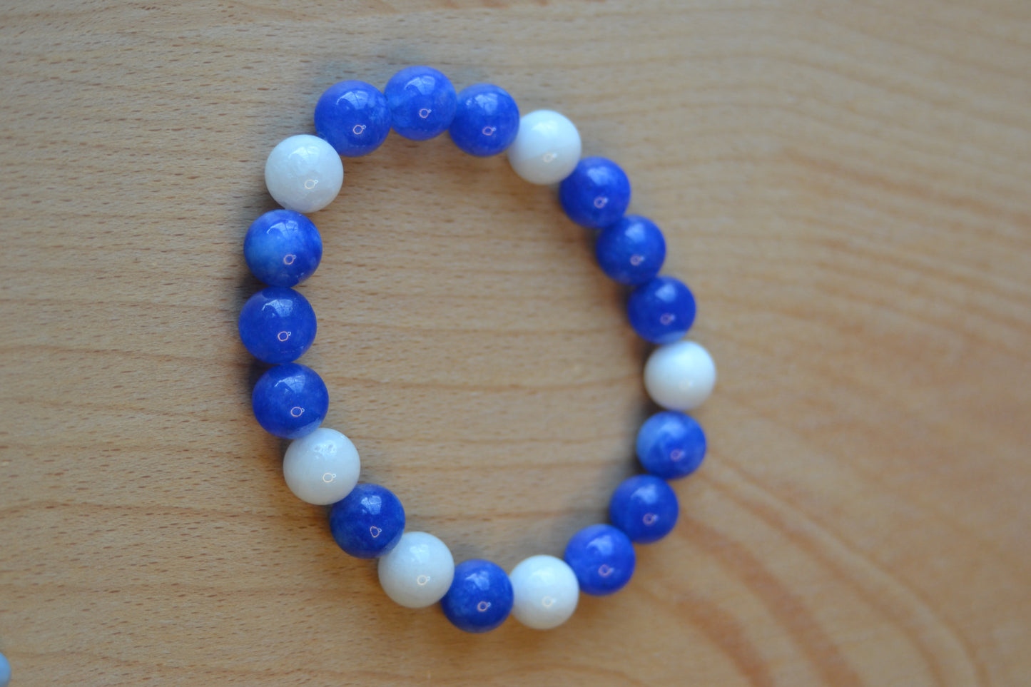Blue Jasper & Milky Quartz Bracelet – Grounded Ocean Energy