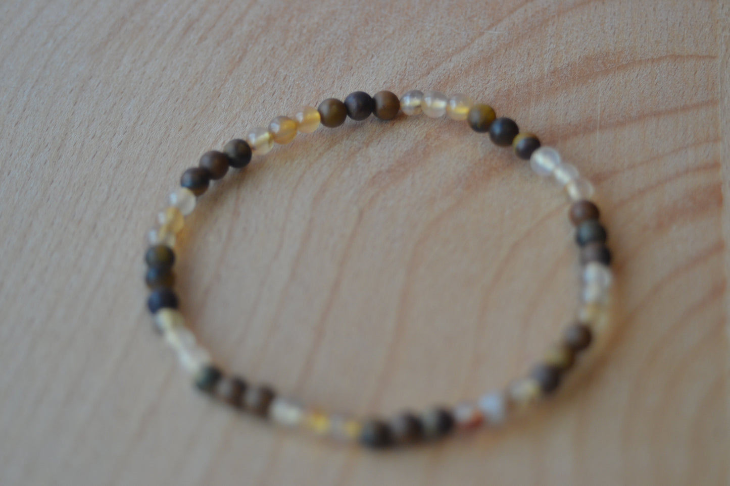 Yellow Agate & Yellow Tiger’s Eye Bracelet – Confidence, Radiance & Inner Power (2mm)