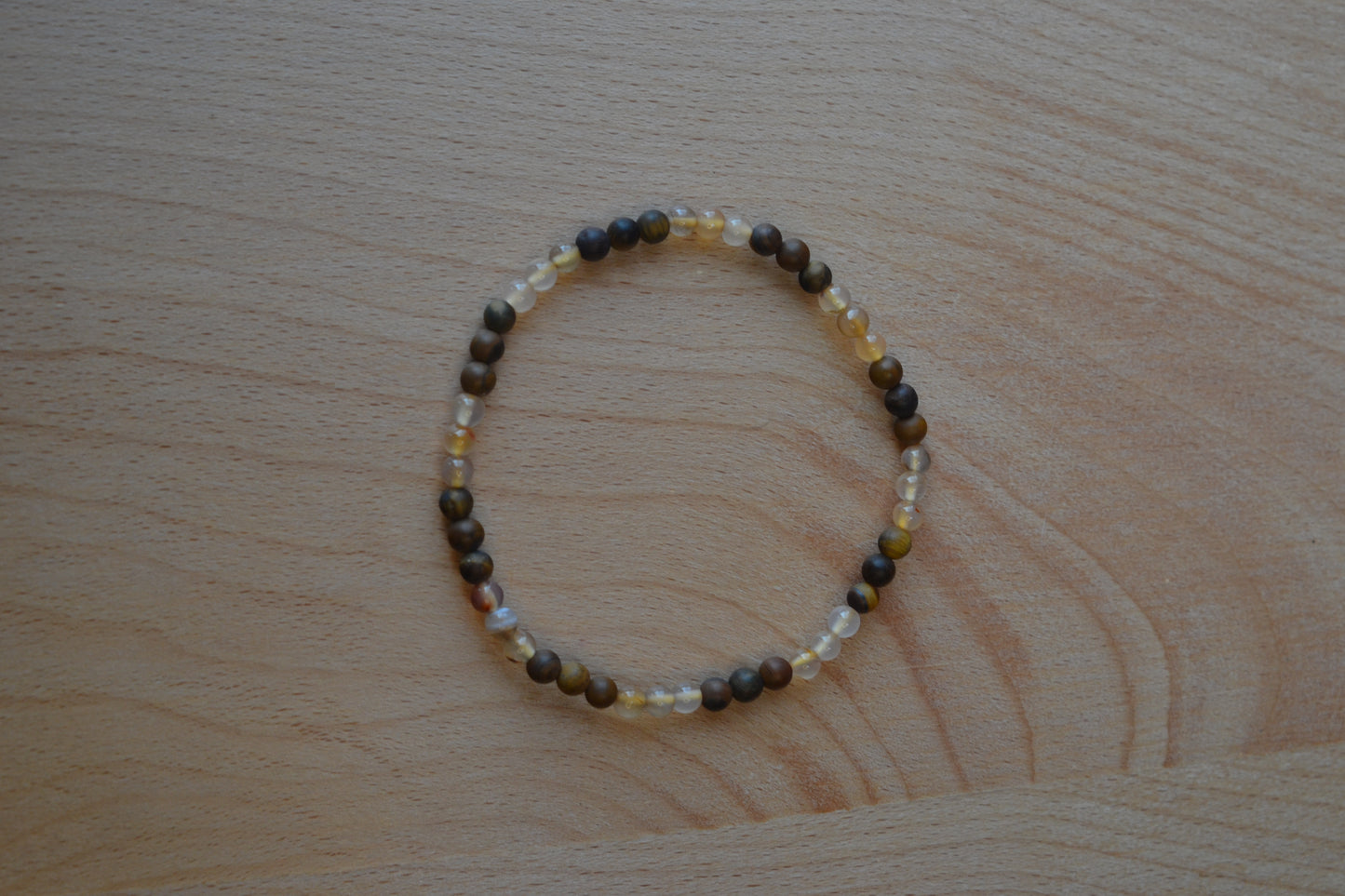 Yellow Agate & Yellow Tiger’s Eye Bracelet – Confidence, Radiance & Inner Power (2mm)