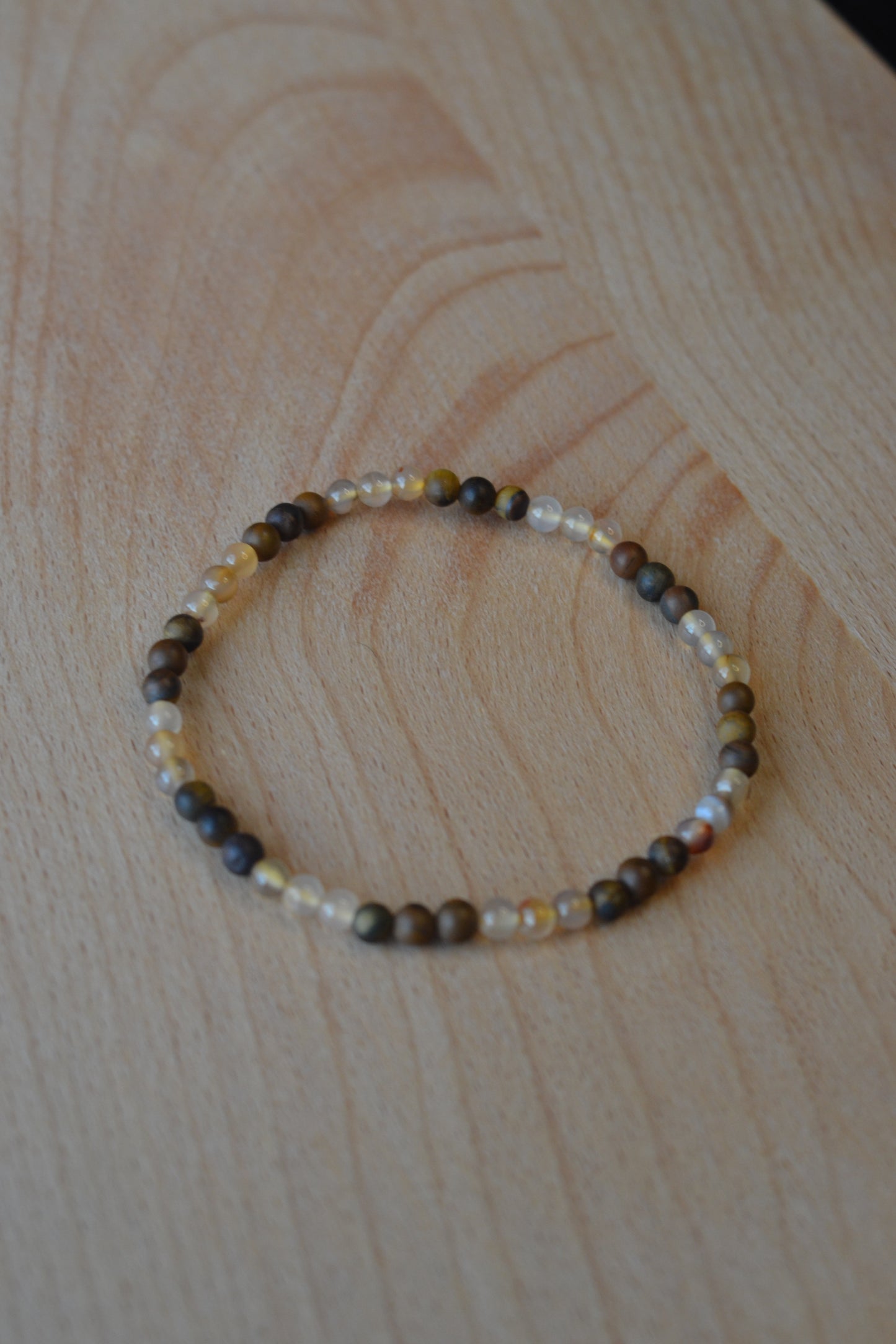 Yellow Agate & Yellow Tiger’s Eye Bracelet – Confidence, Radiance & Inner Power (2mm)