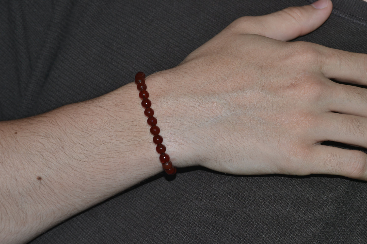 Carnelian & Cherry Quartz Power Bracelet – For Courage, Fire & Fighting for Yourself