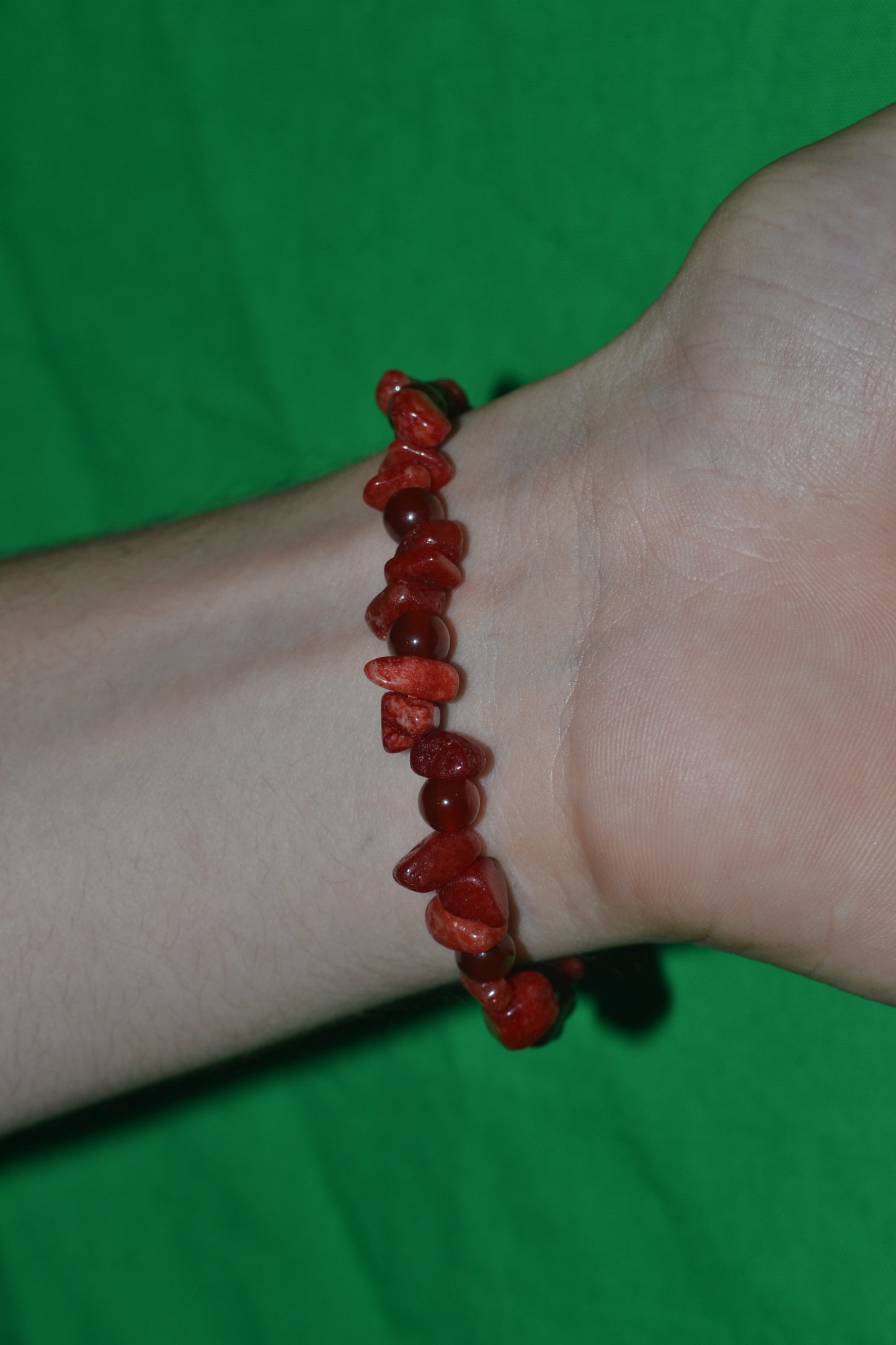 Cherry Quartz & Carnelian Power Bracelet – Masculine Energy for Grounding, Action & Strength