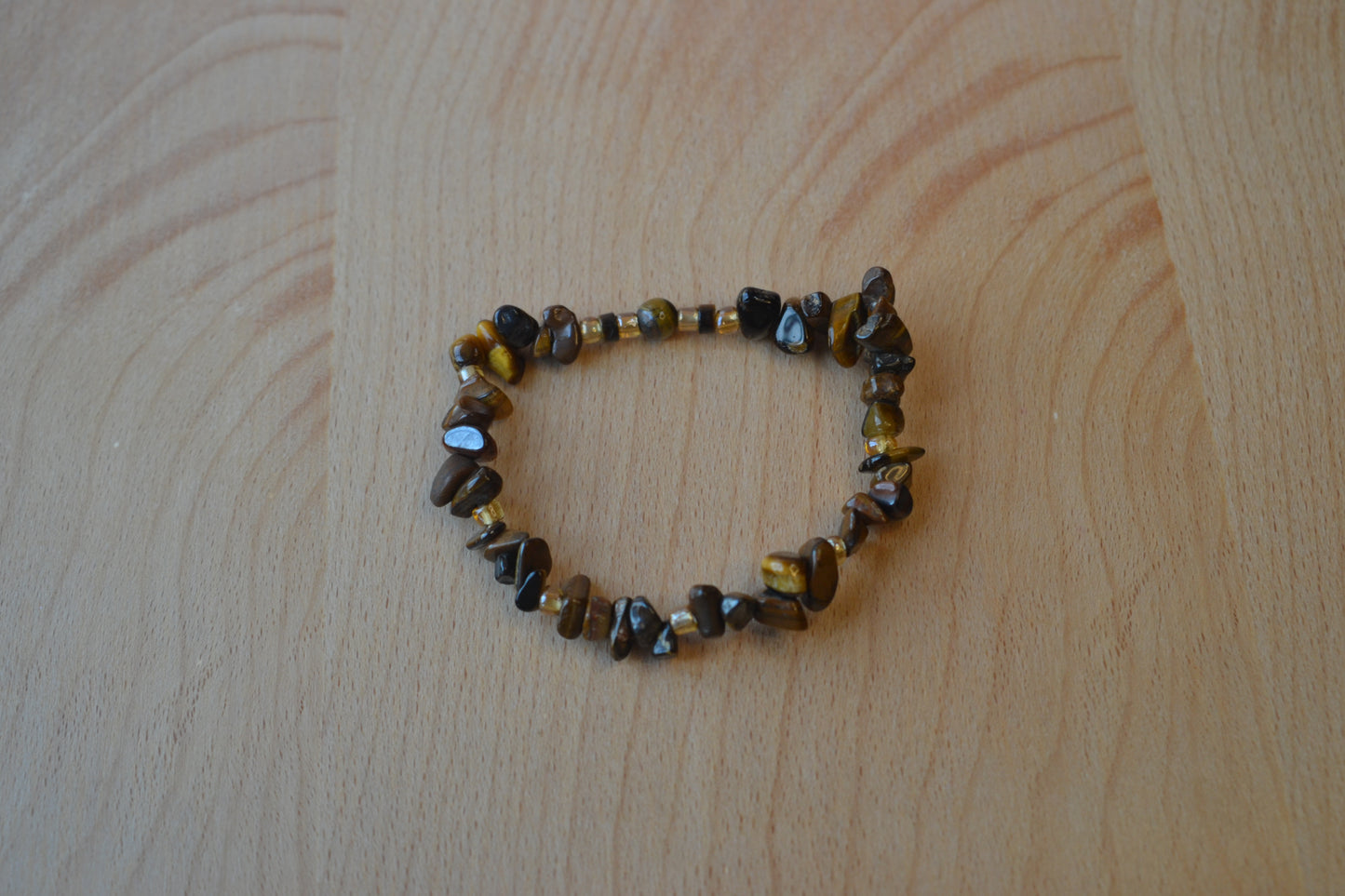 Tiger’s Eye Chip Bracelet – Grounding & Confidence in Natural Form