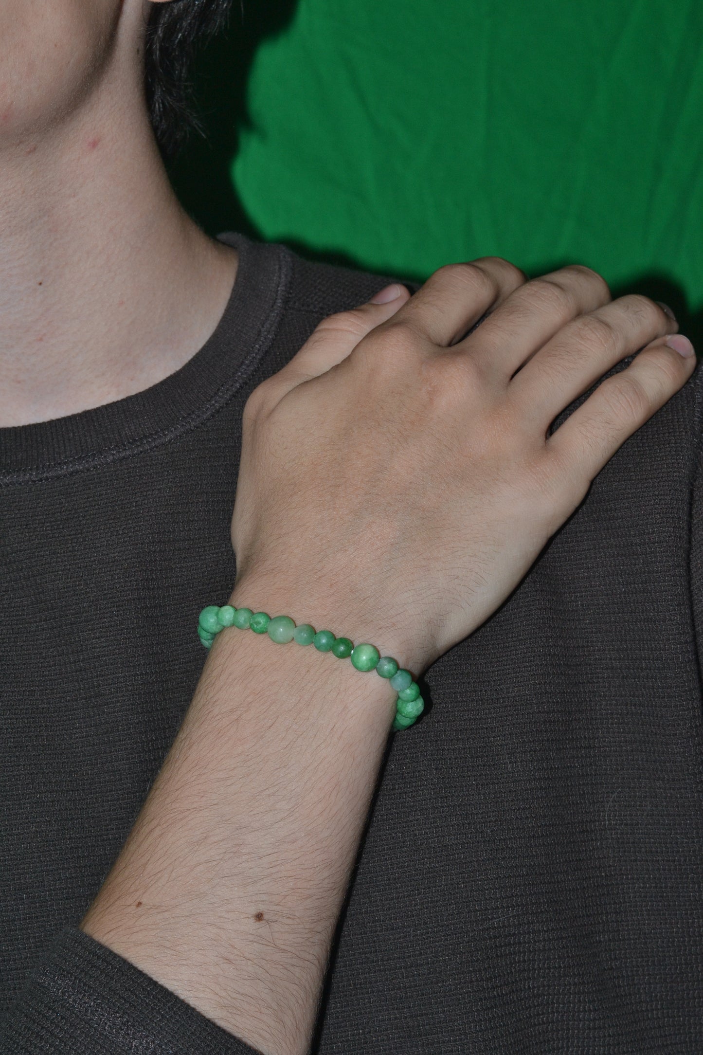 Unpolished Jade Bracelet & Earring Set – Raw Heart Energy & Earth Elegance