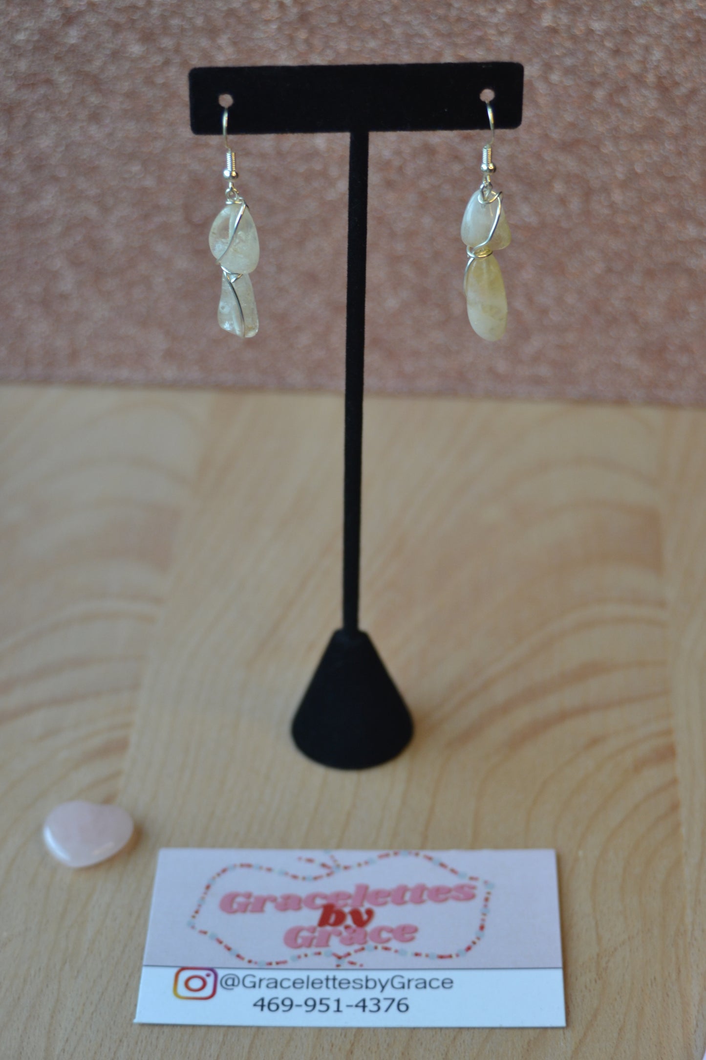 ✨ Two-Tier Citrine Earrings – “Sunbeam Glow”
