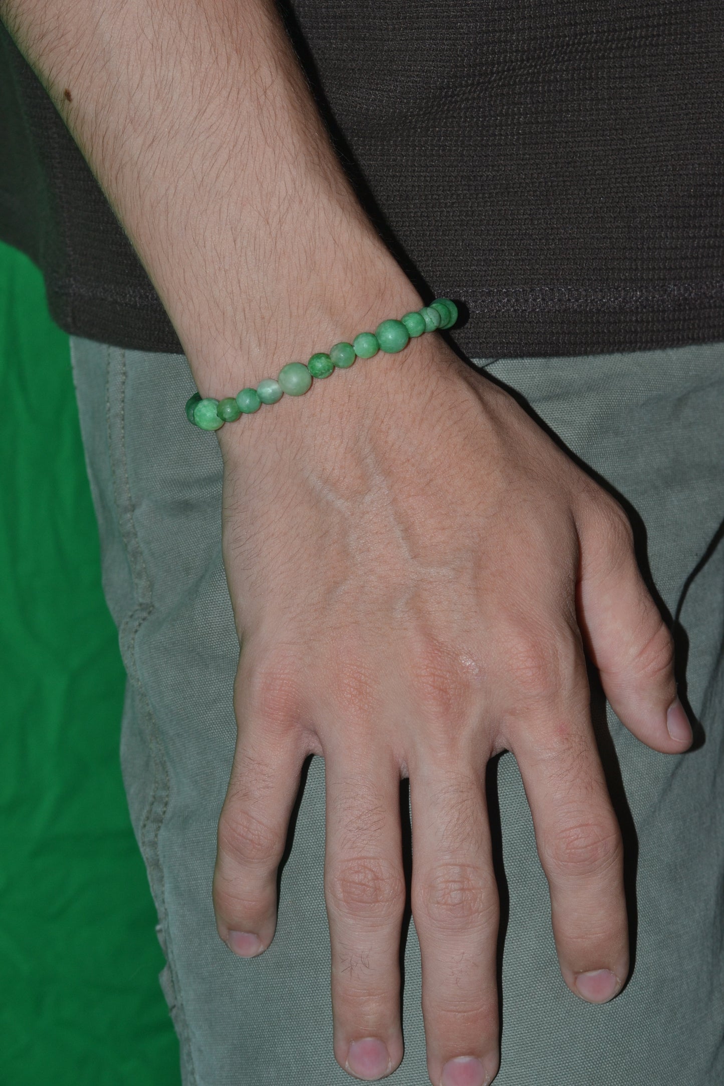 Unpolished Jade Bracelet & Earring Set – Raw Heart Energy & Earth Elegance