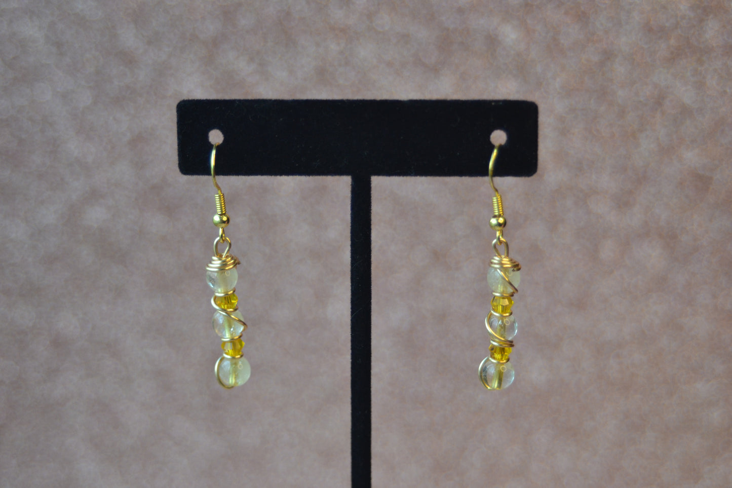 ☀️ Sunrise Drop Earrings – Citrine Spark